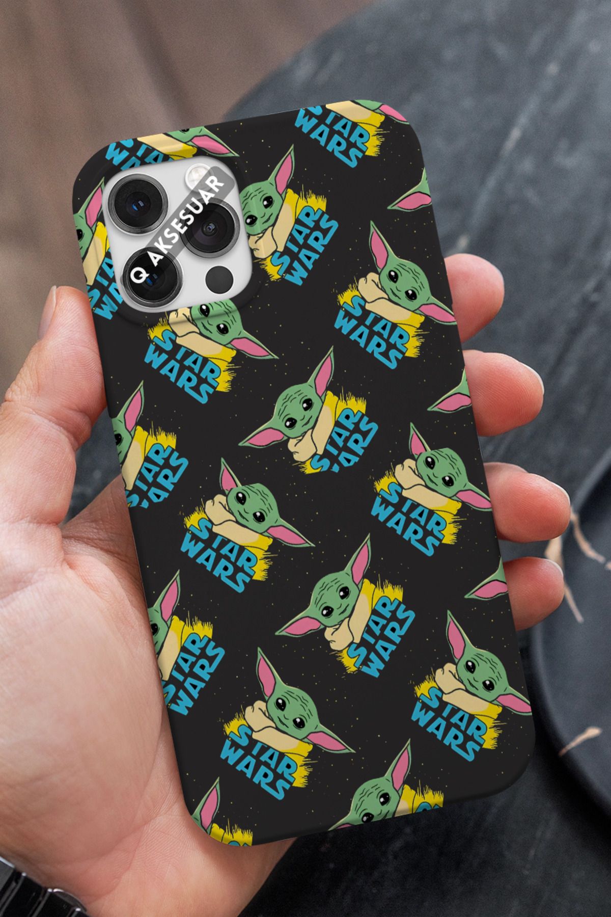 Q Aksesuar Huawei Y9 2019 Uyumlu Star Wars Tasarımlı Premium Telefon Kılıfı