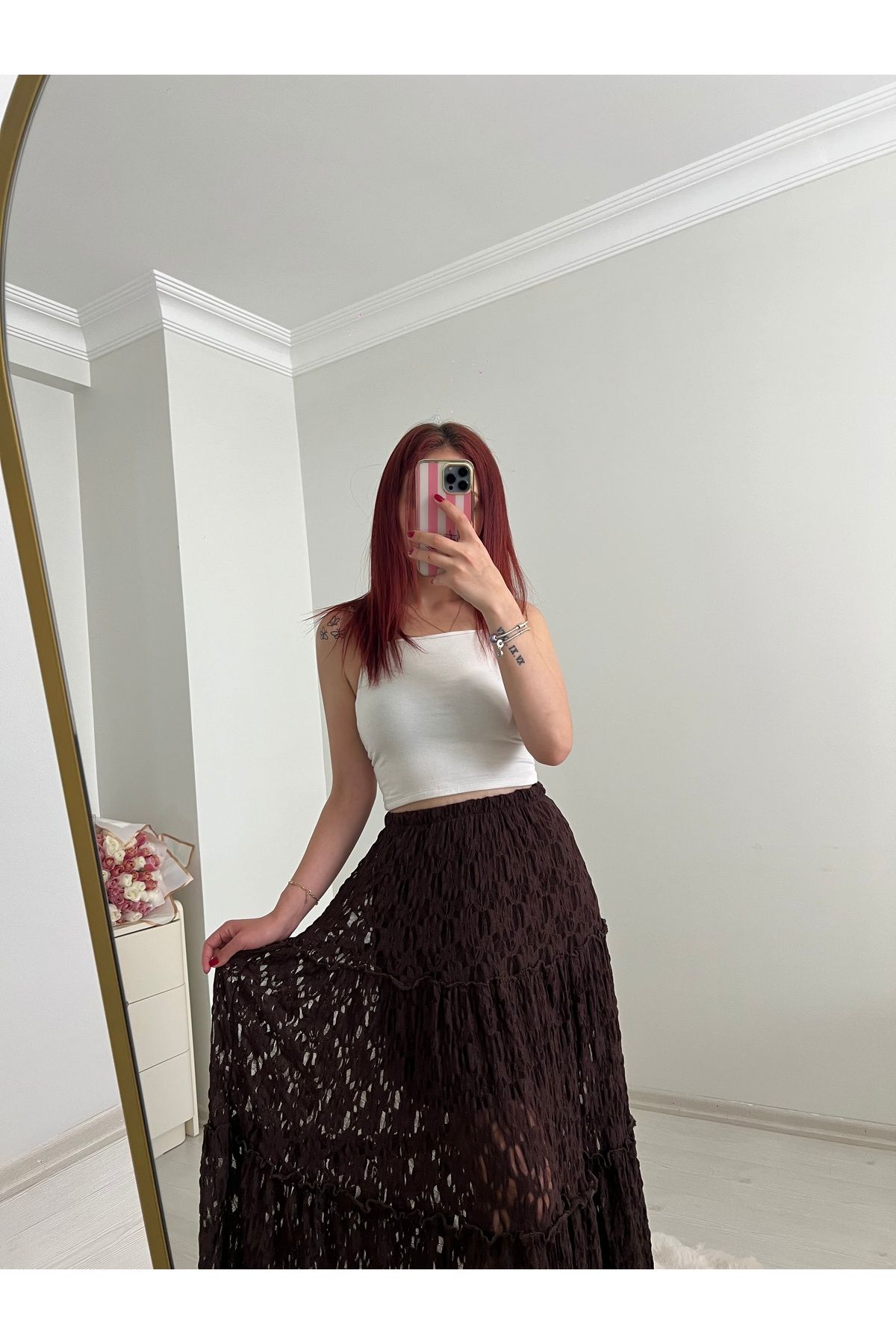 Üda Boutique Astarlı tül etek