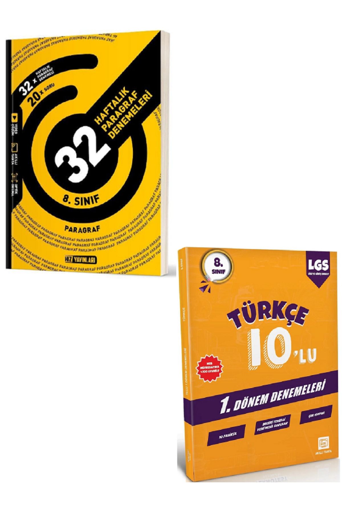 Efsane Yayınları 8.Sınıf Hız Paragraf 32 Haftalık Kazanım Denemeleri / 10'Lu Türkçe Deneme HEDİYE - 2 KİTAP