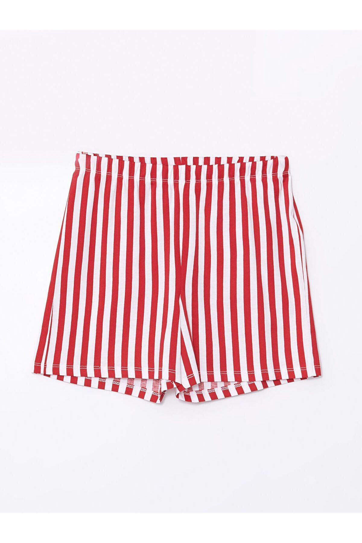 LC Waikiki Beli Lastikli Çizgili Kadın Şort Pijama Altı