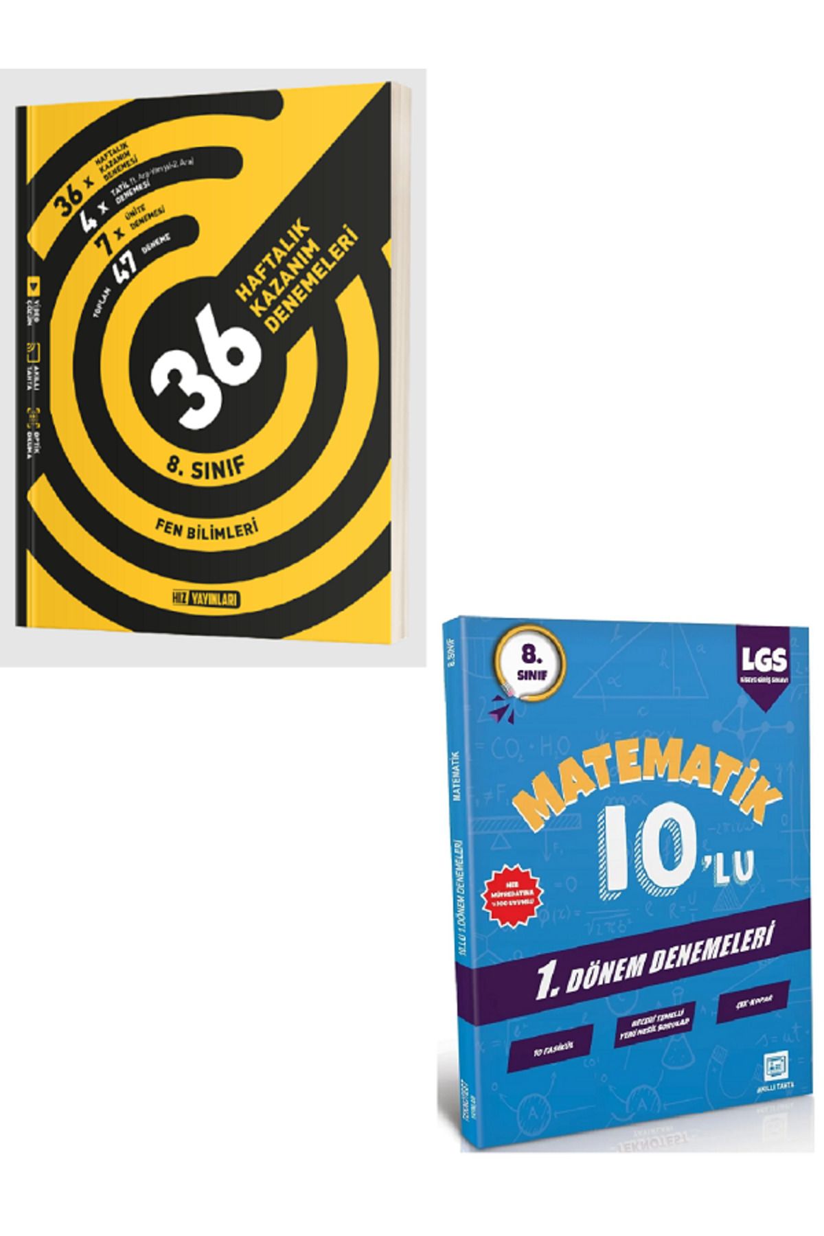 Efsane Yayınları 8.Sınıf Hız Fen Bilimleri 36 Haftalık Kazanım Denemeleri / 10'Lu Matematik Deneme HEDİYE - 2 KİTAP