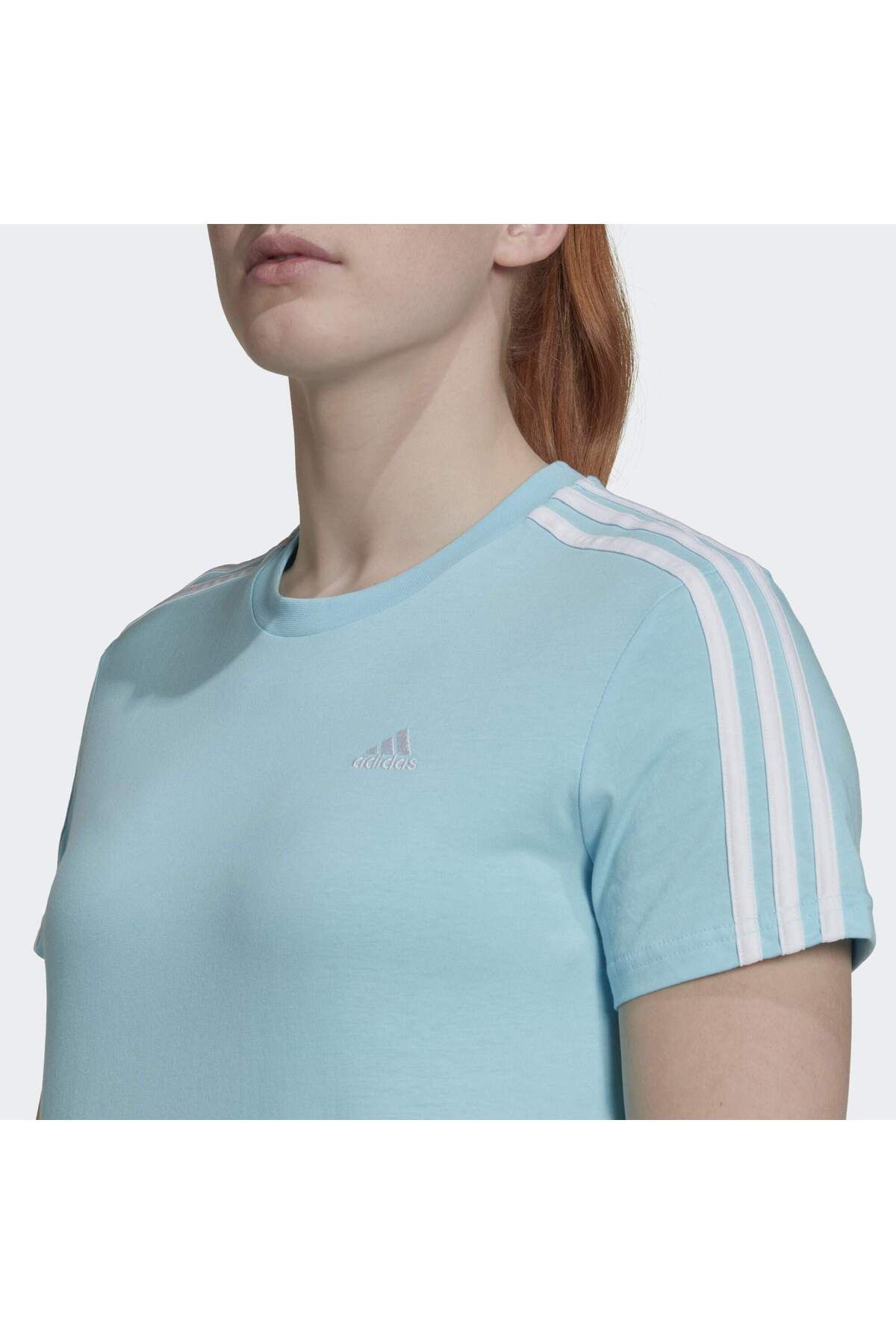 adidas-Essentials Loose 3-Stripes Short Top 5