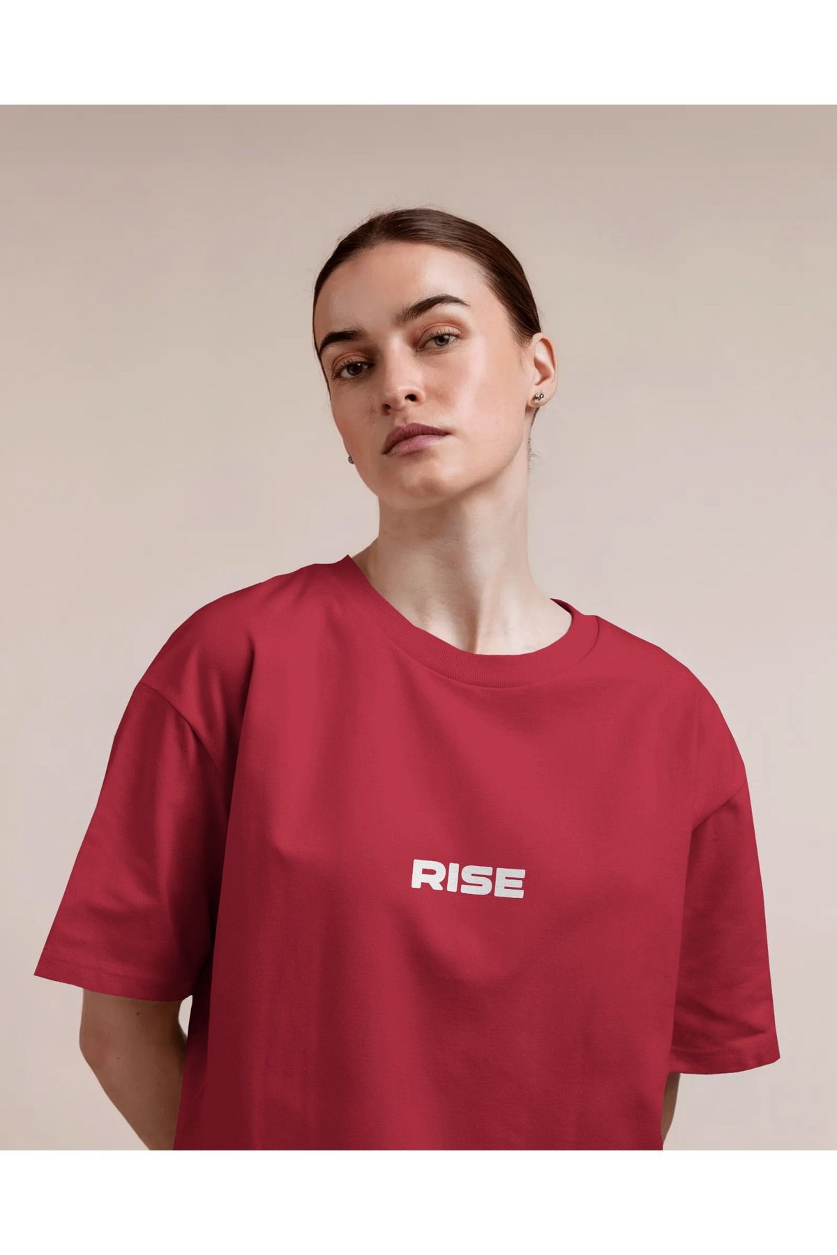 Mollis RİSE Kadın Baskılı Oversize T-Shirt