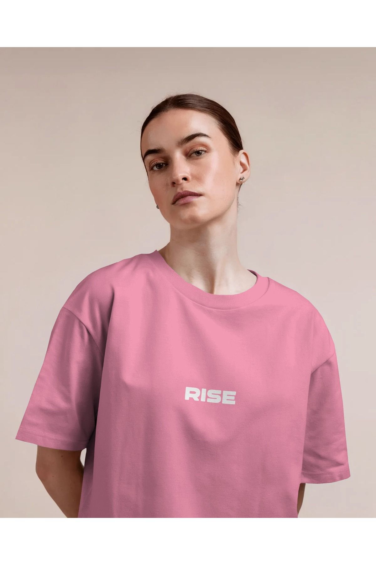 Mollis RİSE Kadın Baskılı Oversize T-Shirt