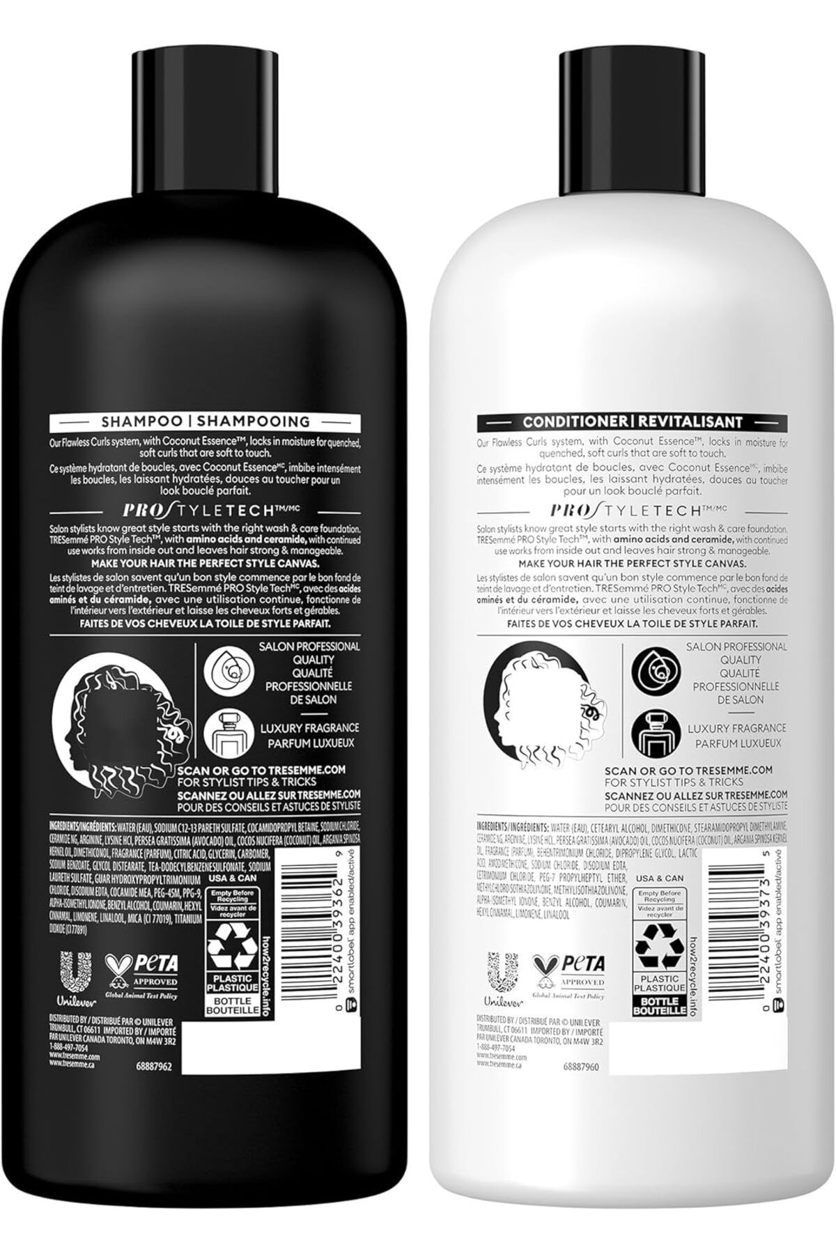 TRESemmé-TRESemmé Flawless Curls - Curl Hydration With Vitamin B1 - Shampoo & Conditioner Set - 28 FL OZ (82 3