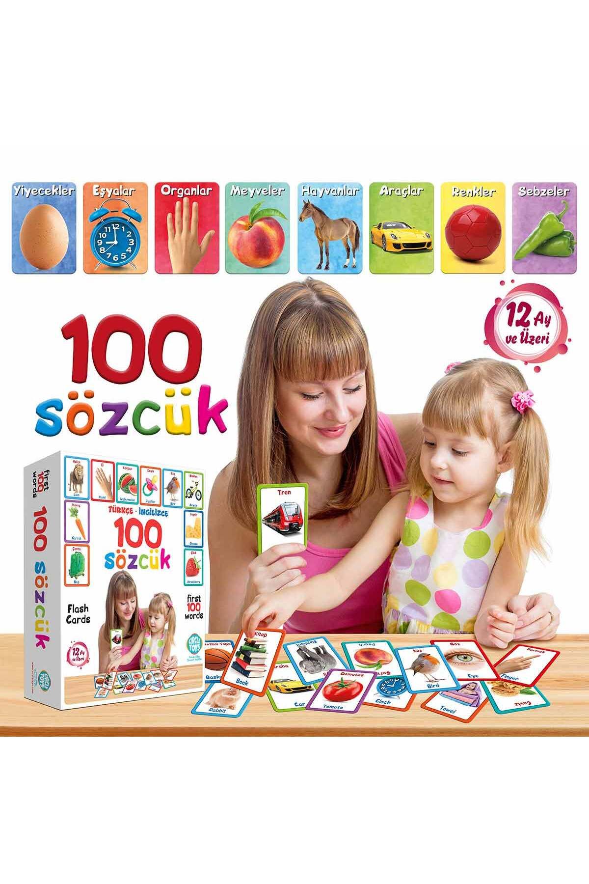 SHOPBY “İlk 100 Sözcük - Türkçe & İngilizce Flash Kartlar