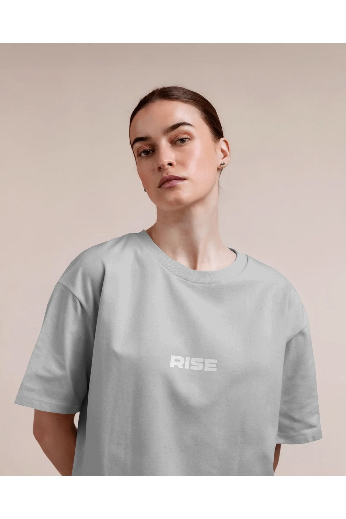 Mollis RİSE Kadın Baskılı Oversize T-Shirt
