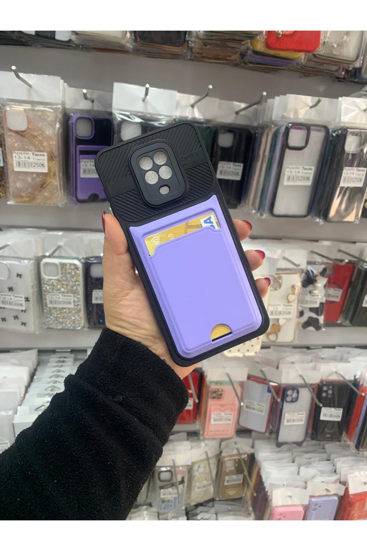 TECNOTREND Redmi Note 9 Pro/Note 9s Uyumlu kamera korumalu suni kart koymalı silikon kılıf