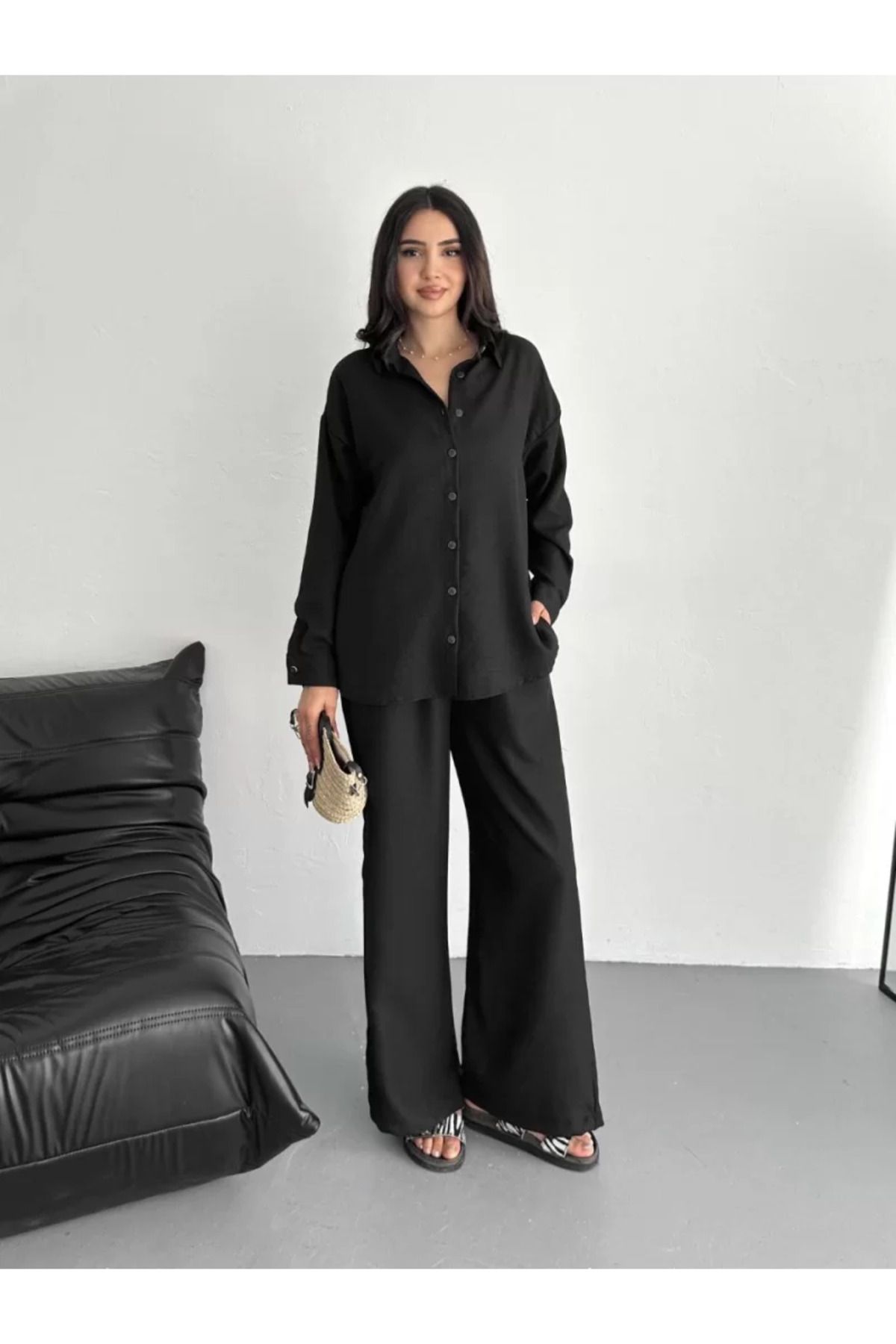 BBbutik '' Şık - Trend '' Gömlek Pantolon ikili Takım