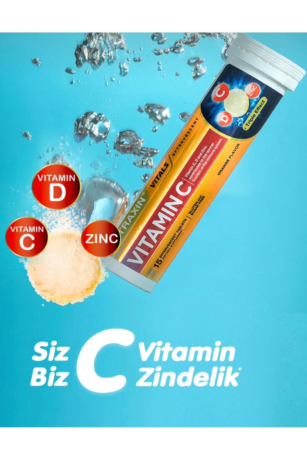 Nutraxin Vitamin C Üçlü etki