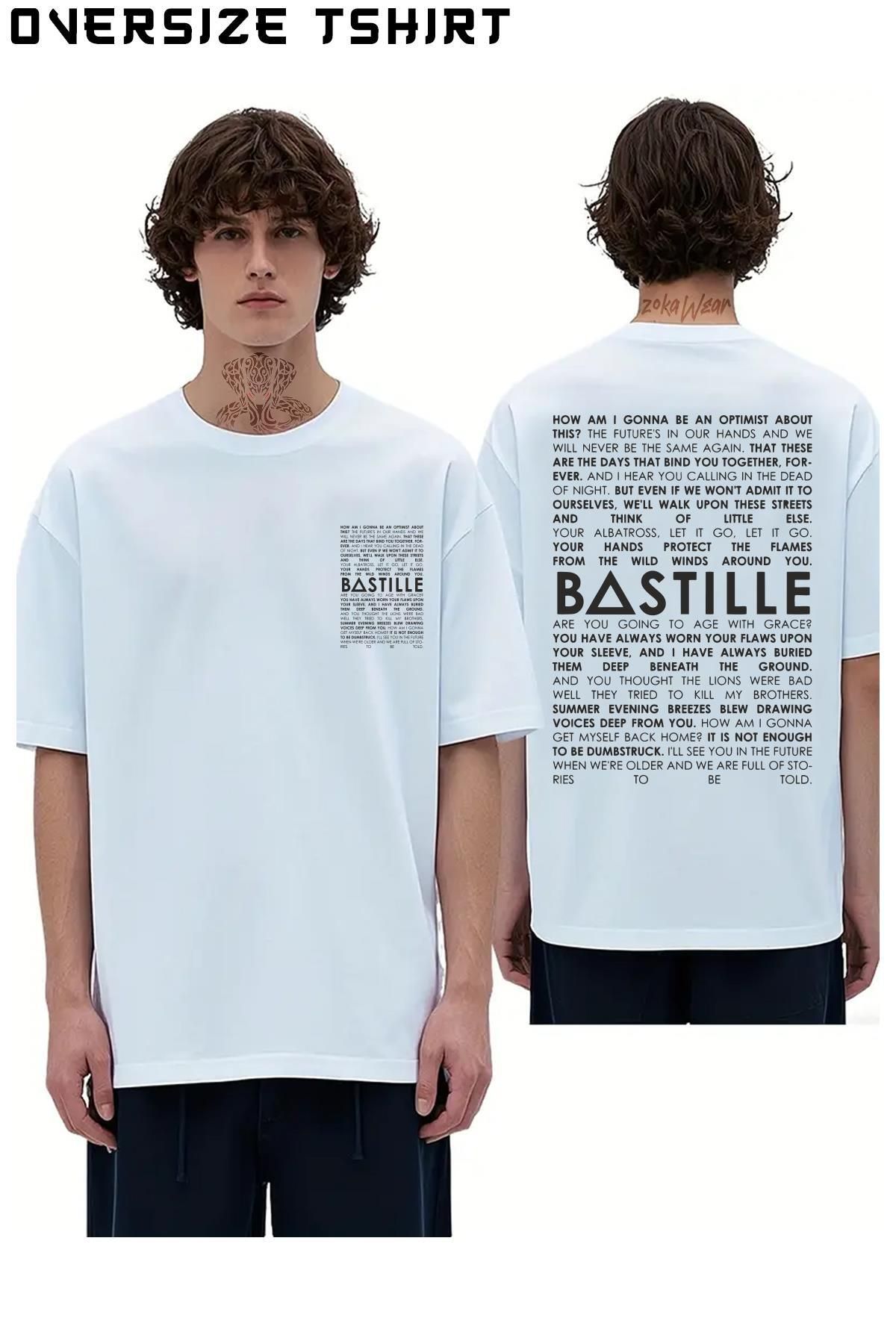 ZOKAWEAR Bastille Sırt Baskılı Oversize Tişört