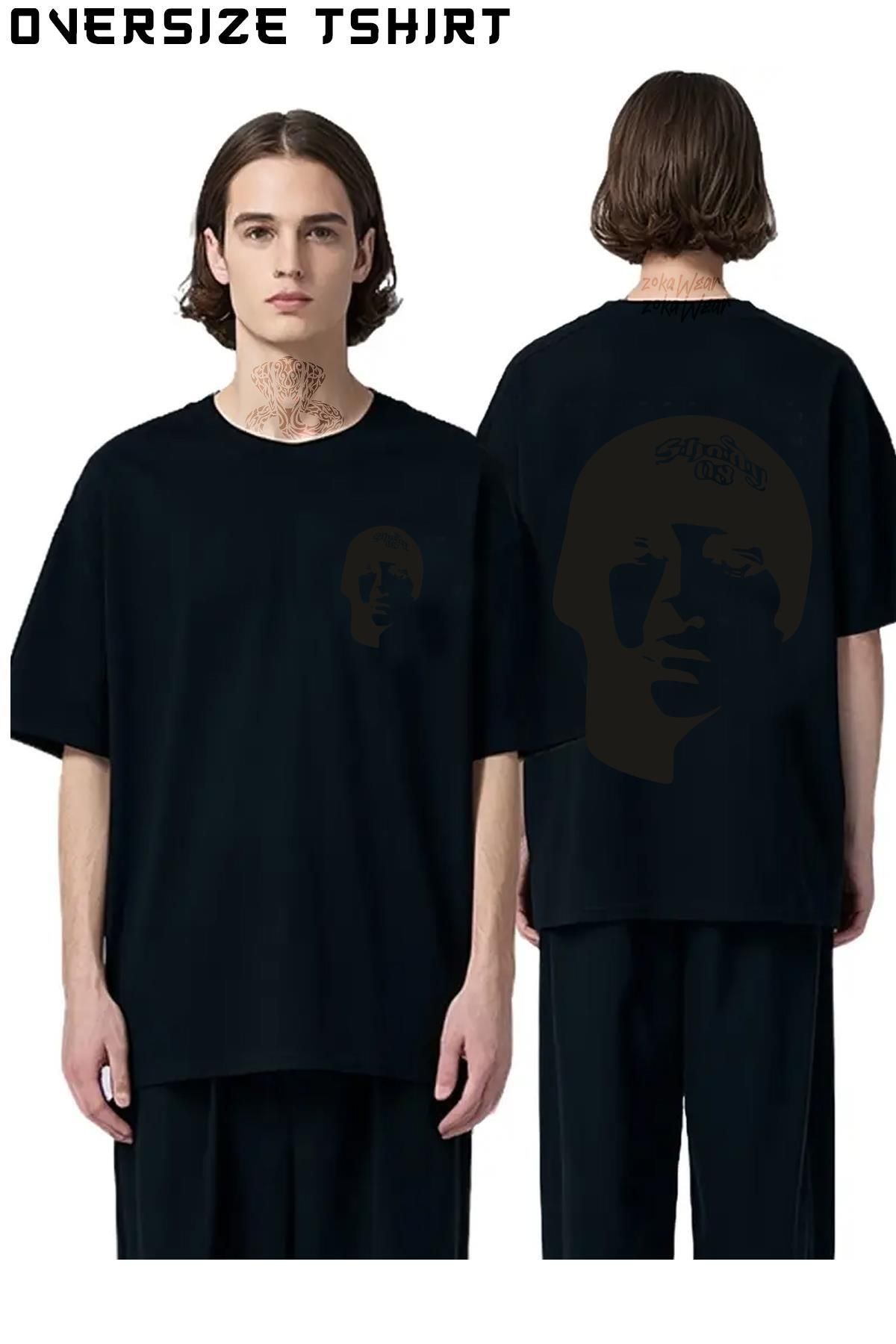 ZOKAWEAR Eminem-v4 Sırt Baskılı Oversize Tişört