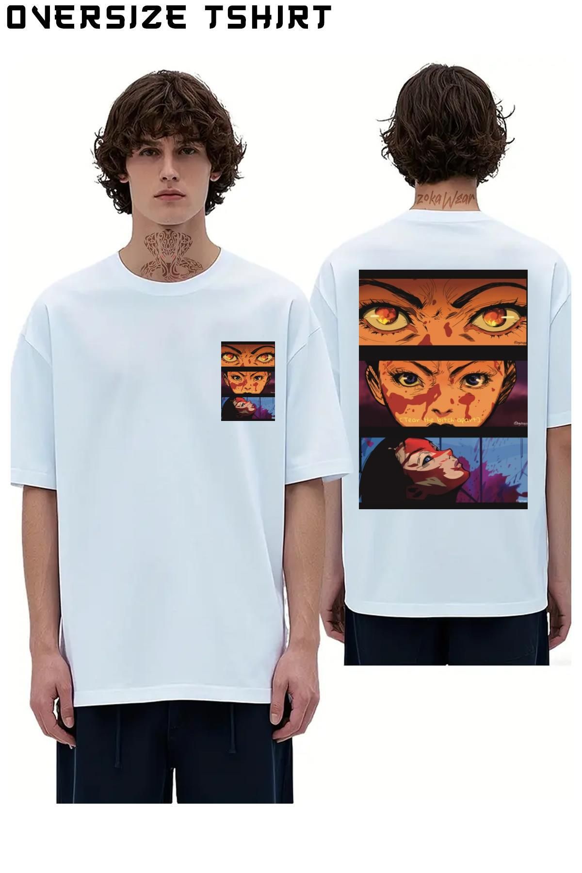 ZOKAWEAR Kill-Bill-Vol-1-O-ren-Ishii Sırt Baskılı Oversize Tişört