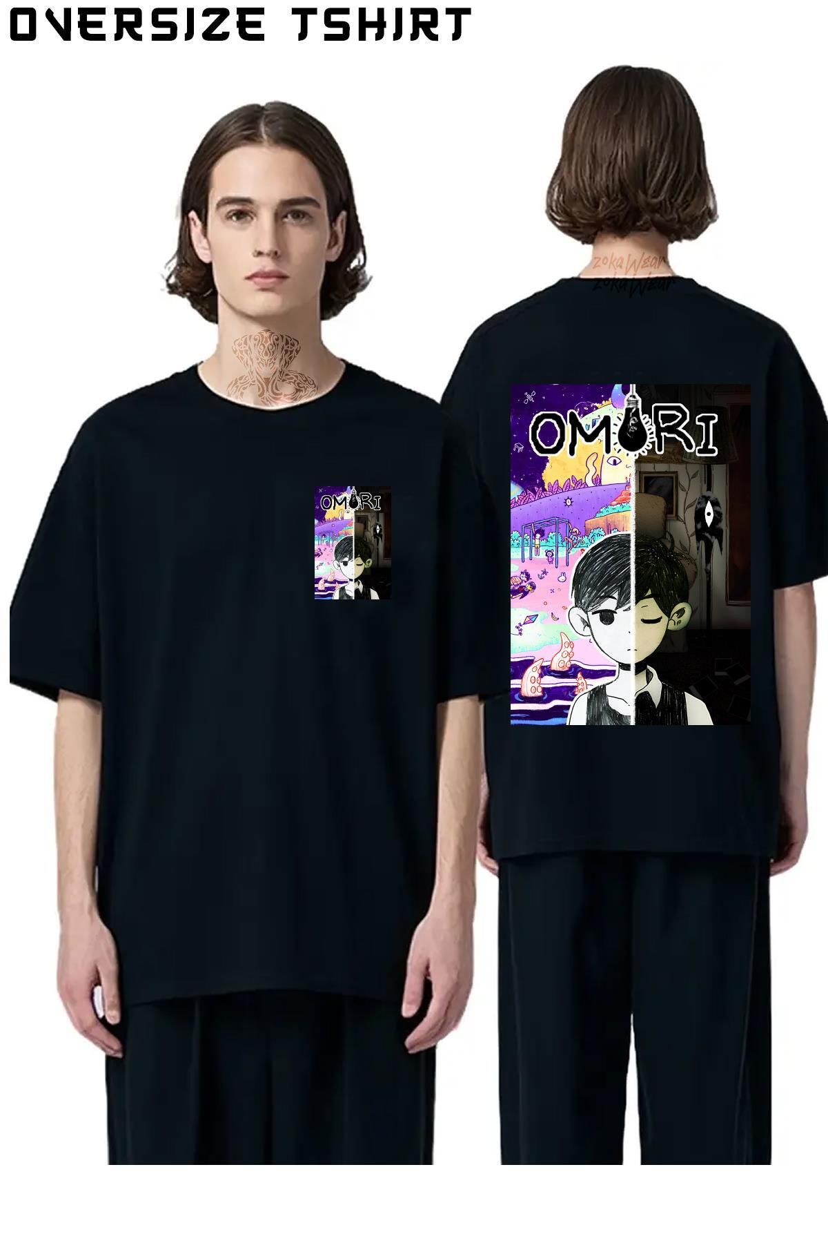 ZOKAWEAR Omori-Özel Sırt Baskılı Oversize Tişört