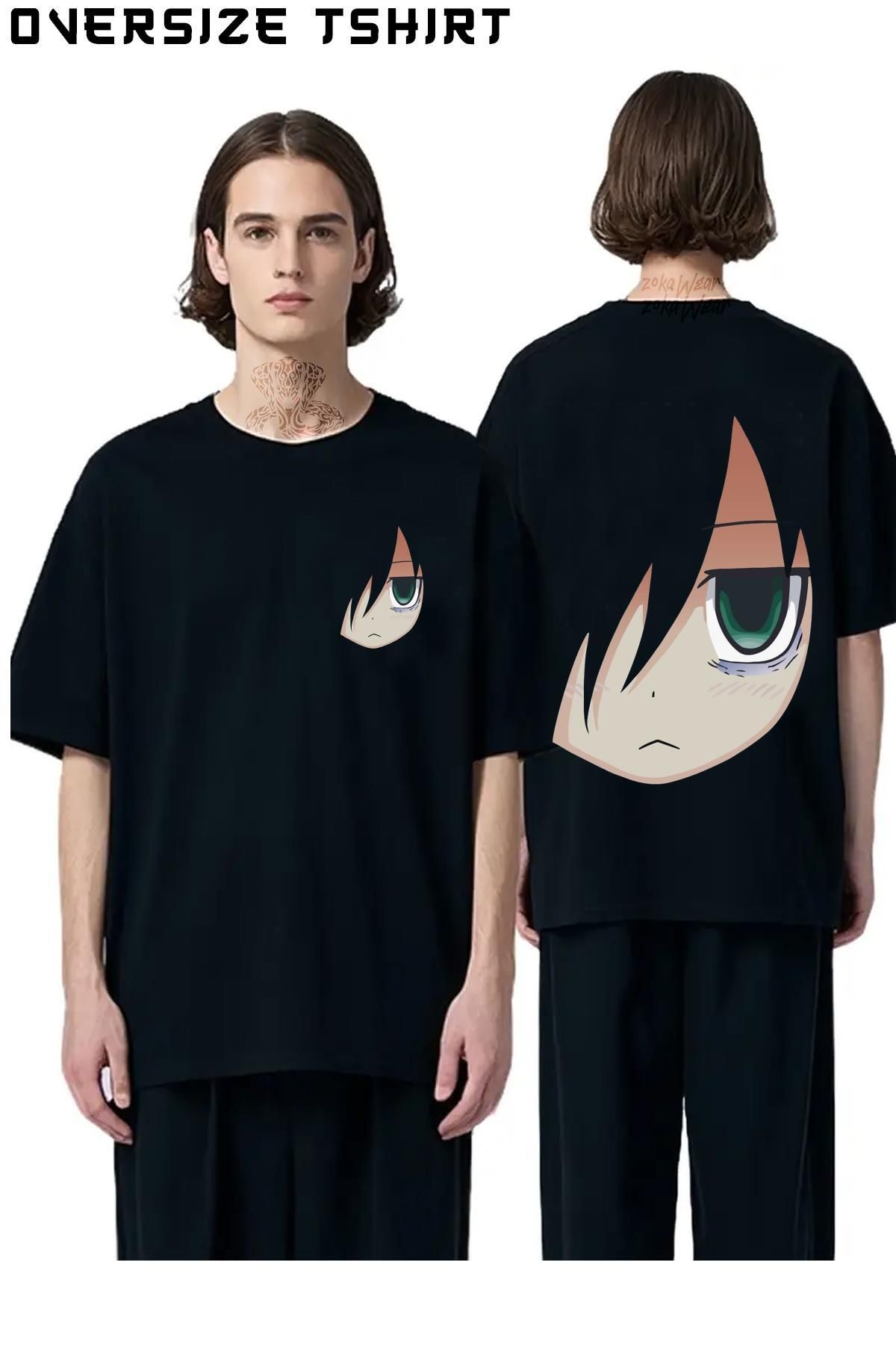 ZOKAWEAR Kuroki-Tomoko Sırt Baskılı Oversize Tişört