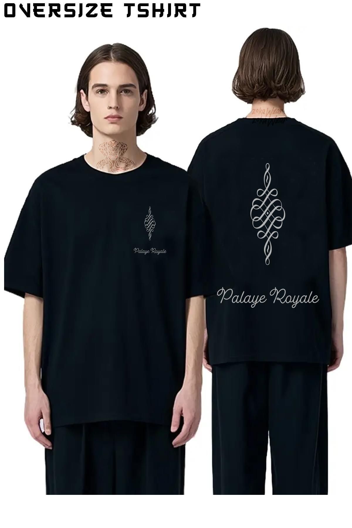 ZOKAWEAR Palaye-Royale Sırt Baskılı Oversize Tişört