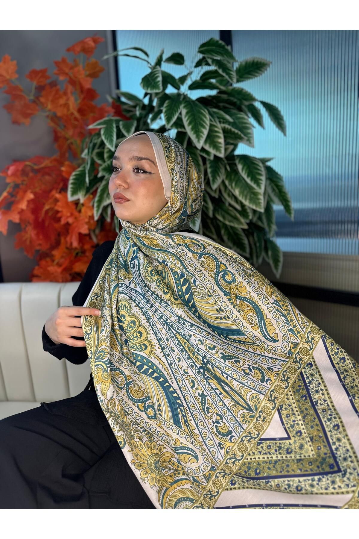 Oxygen Scarfs Etro Desen New Pamuk Soft Şal 23012