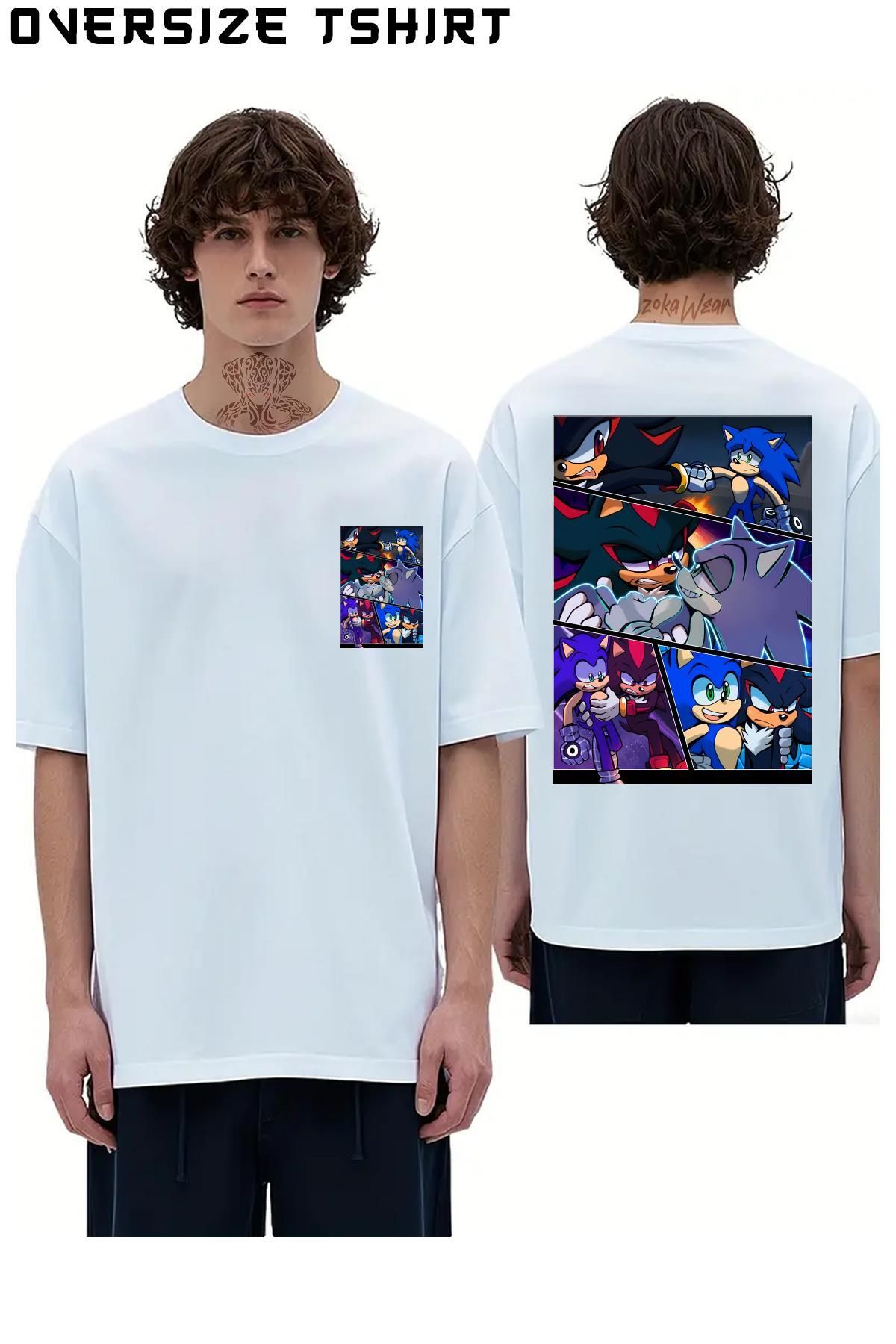 ZOKAWEAR Sonadow-Prime Sırt Baskılı Oversize Tişört