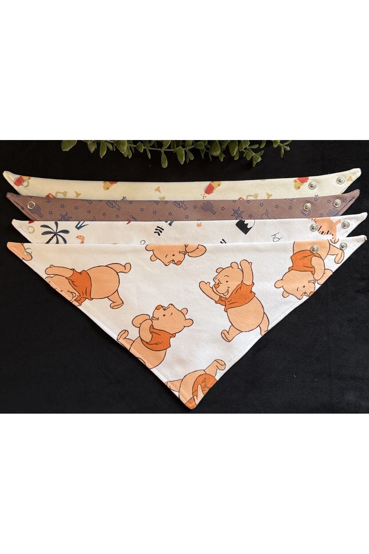vikivin bebe 4'lü Set Interlok Penye Bebek Salya Önlüğü/fuları