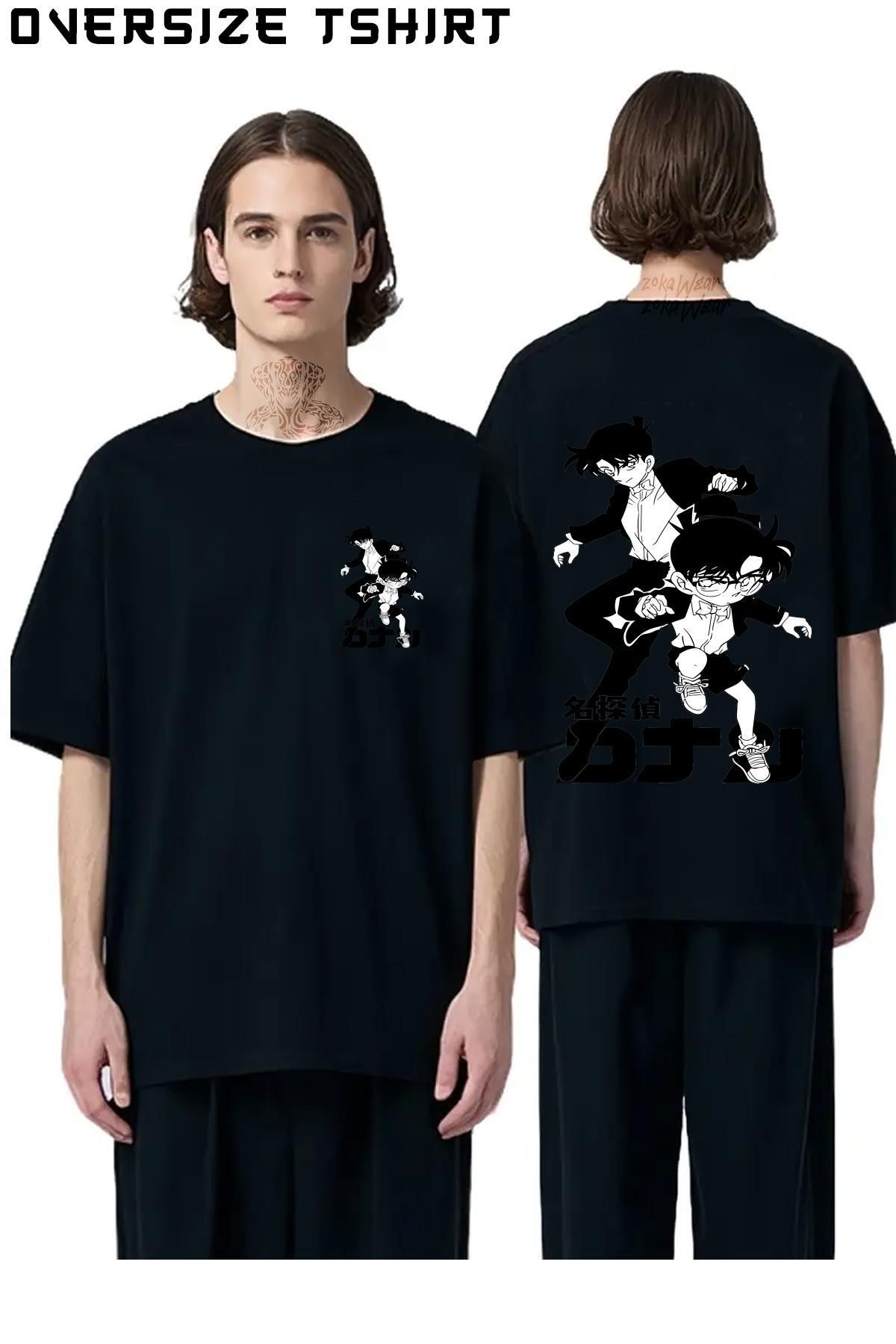 ZOKAWEAR Detective-Conan-v2 Sırt Baskılı Oversize Tişört