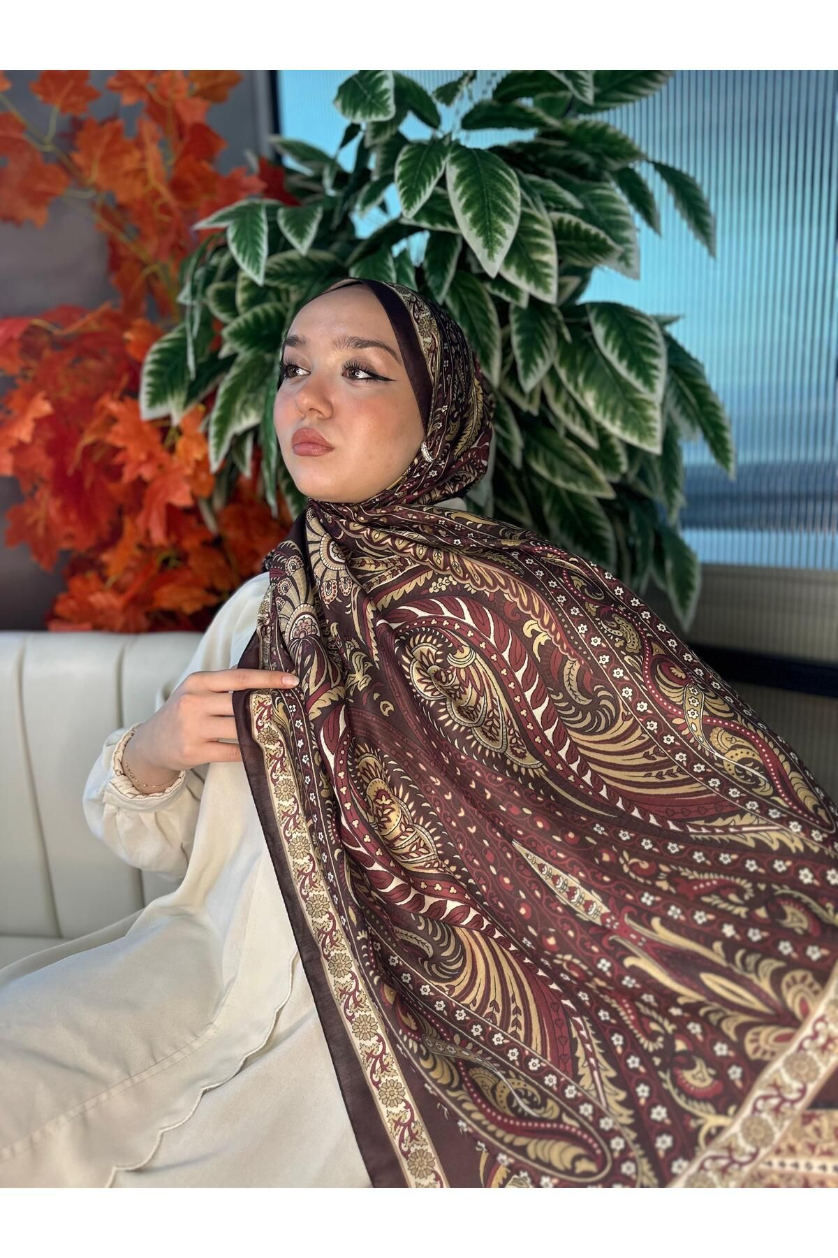 Oxygen Scarfs Etro Desen New Pamuk Soft Şal 23012