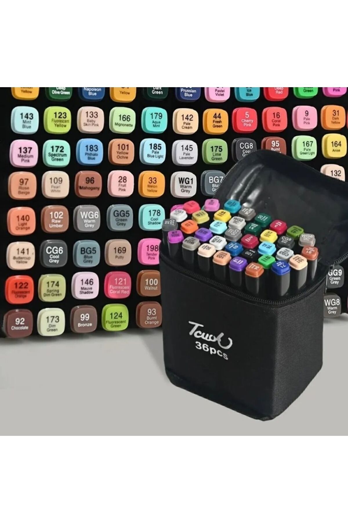 gifttime 36’lı Profesyonel Marker Boya Kalem Seti Çantalı