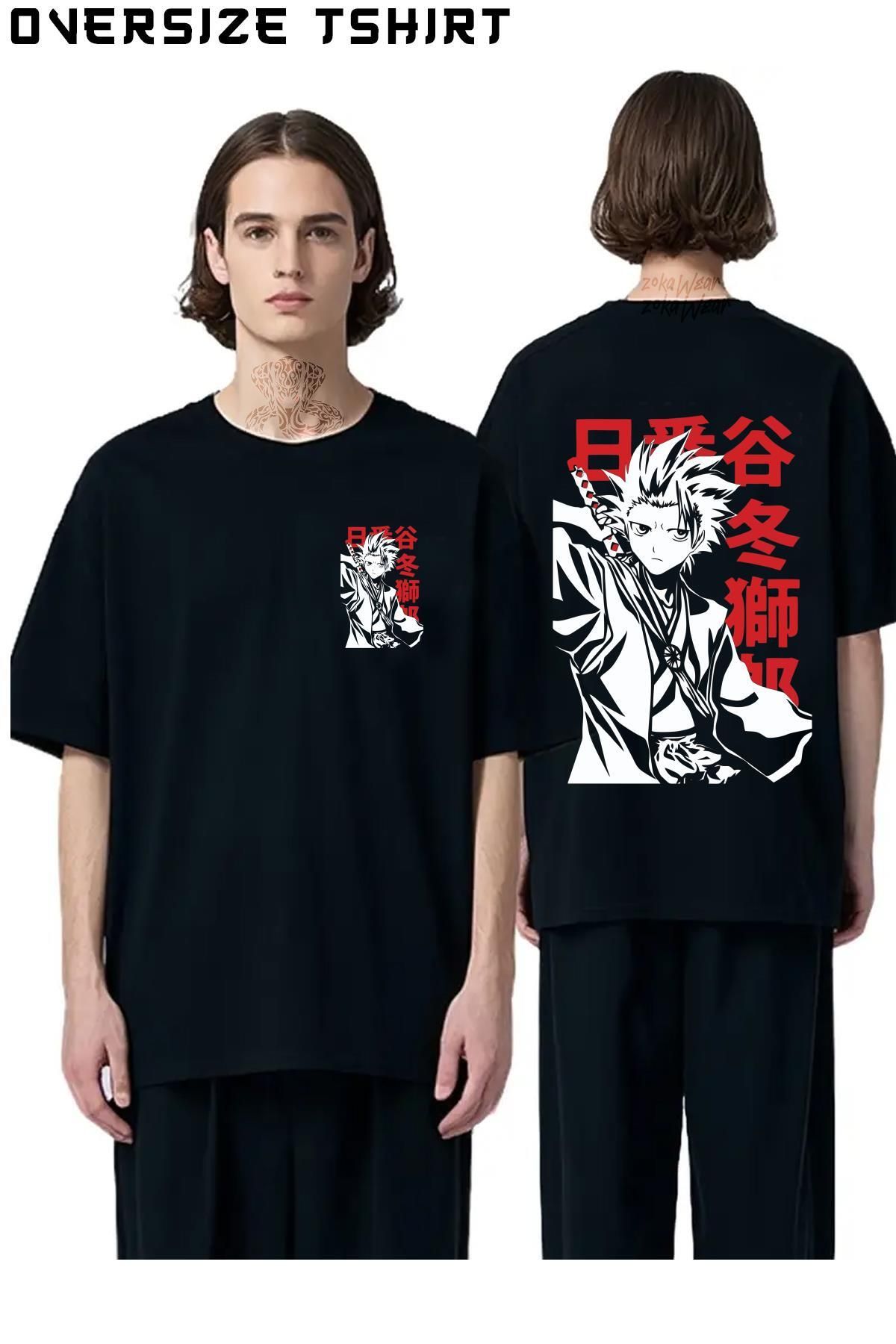 ZOKAWEAR Bleach-Toshiro Sırt Baskılı Oversize Tişört
