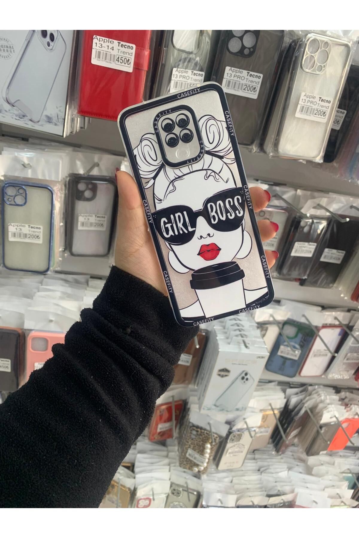 TECNOTREND Redmi Note 9 Pro/Note 9s Uyumlu Desenli şeffaf silikon kılıf