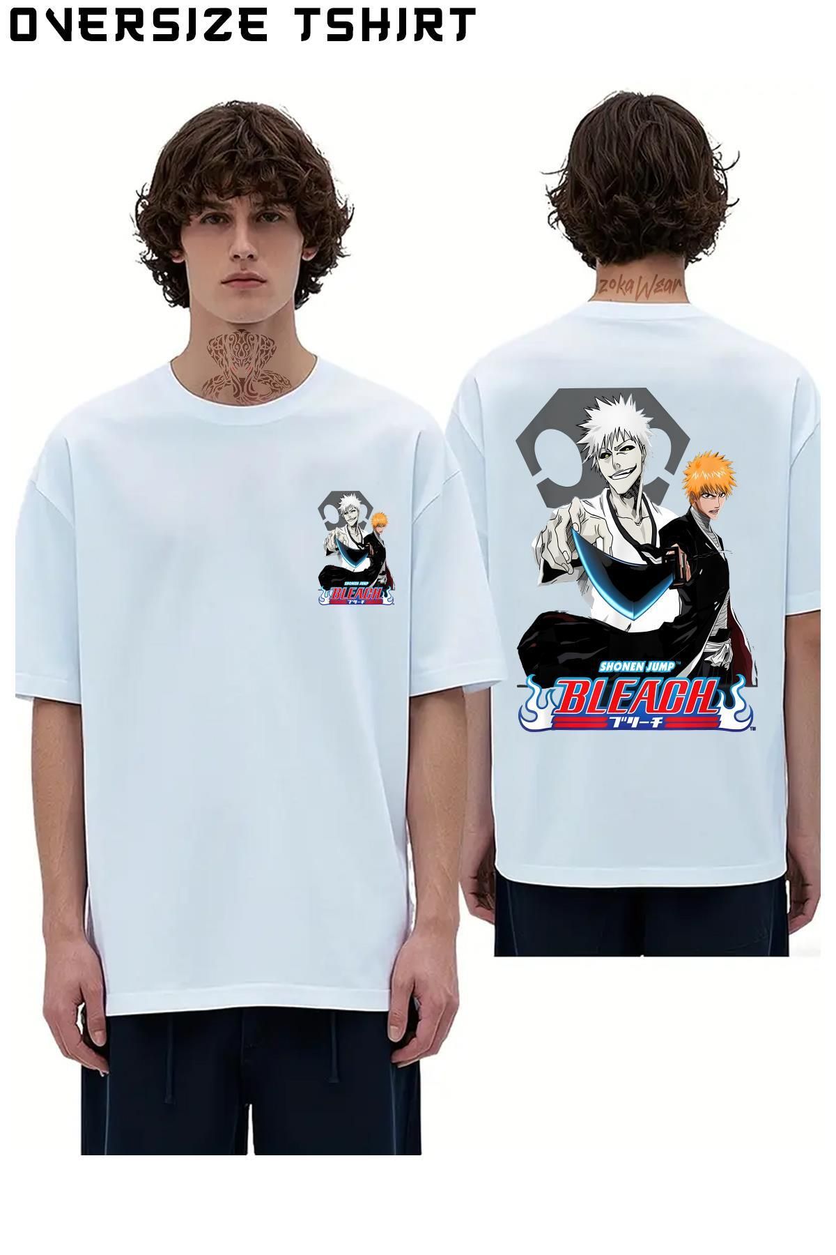 ZOKAWEAR Bleach-Ichigo-Kurosaki-(VASTO-LORDE) Sırt Baskılı Oversize Tişört