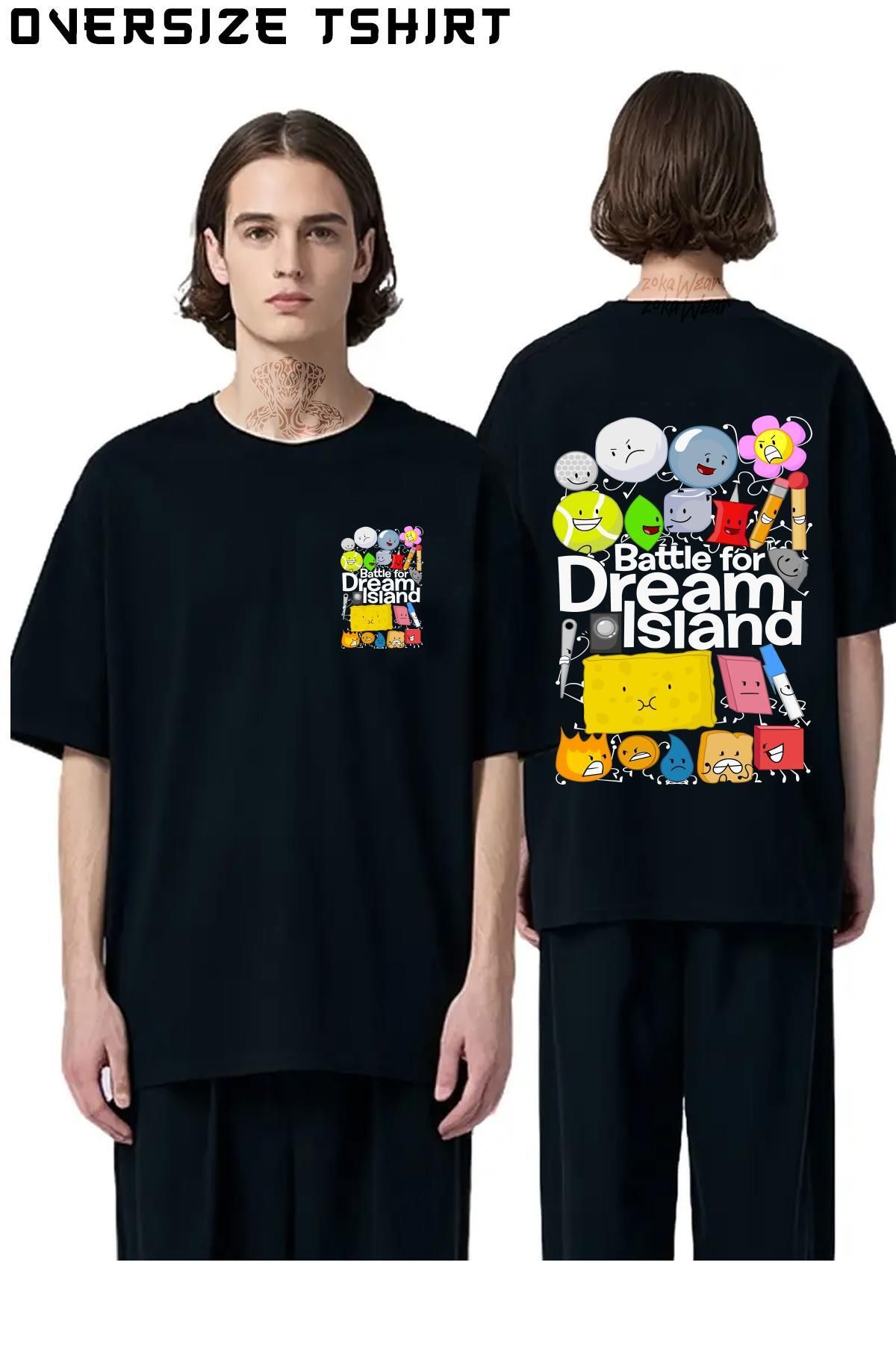ZOKAWEAR BFDI-Poster Sırt Baskılı Oversize Tişört