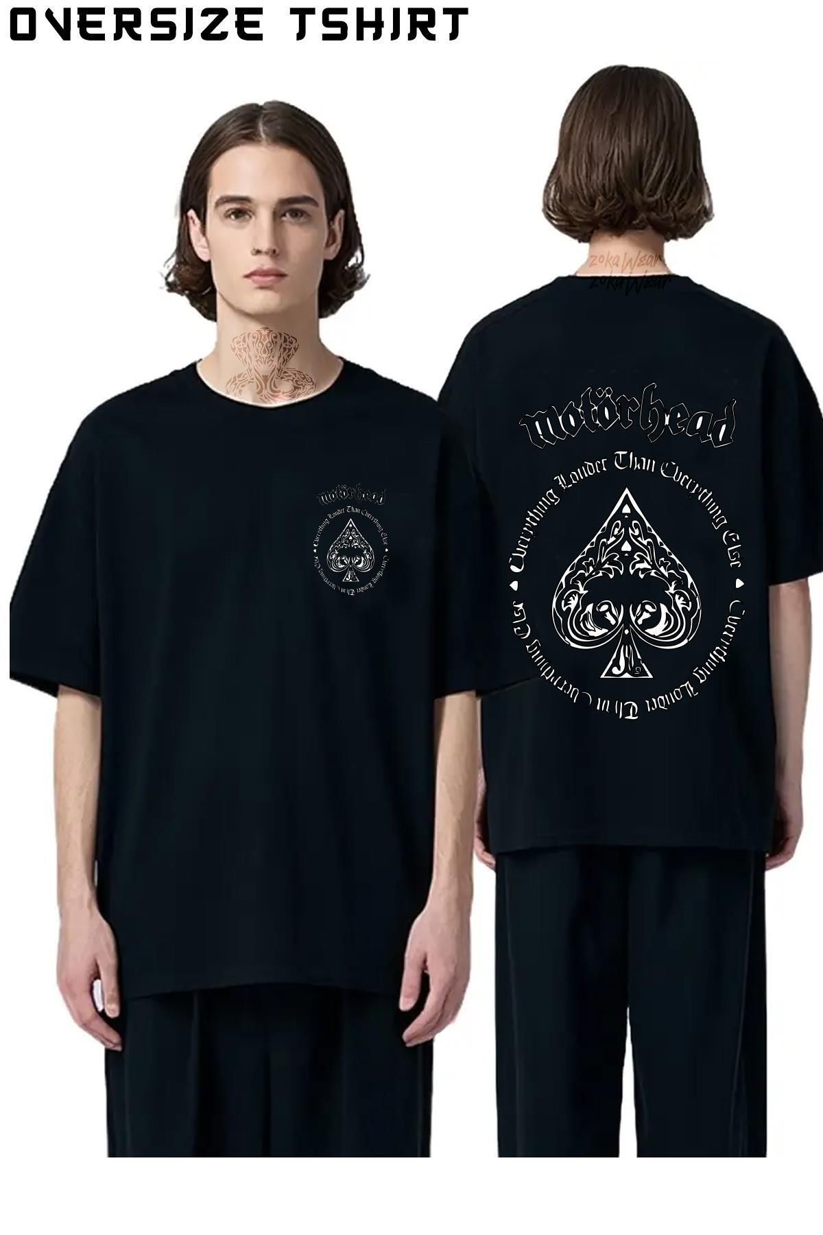 ZOKAWEAR Motörhead-6 Sırt Baskılı Oversize Tişört