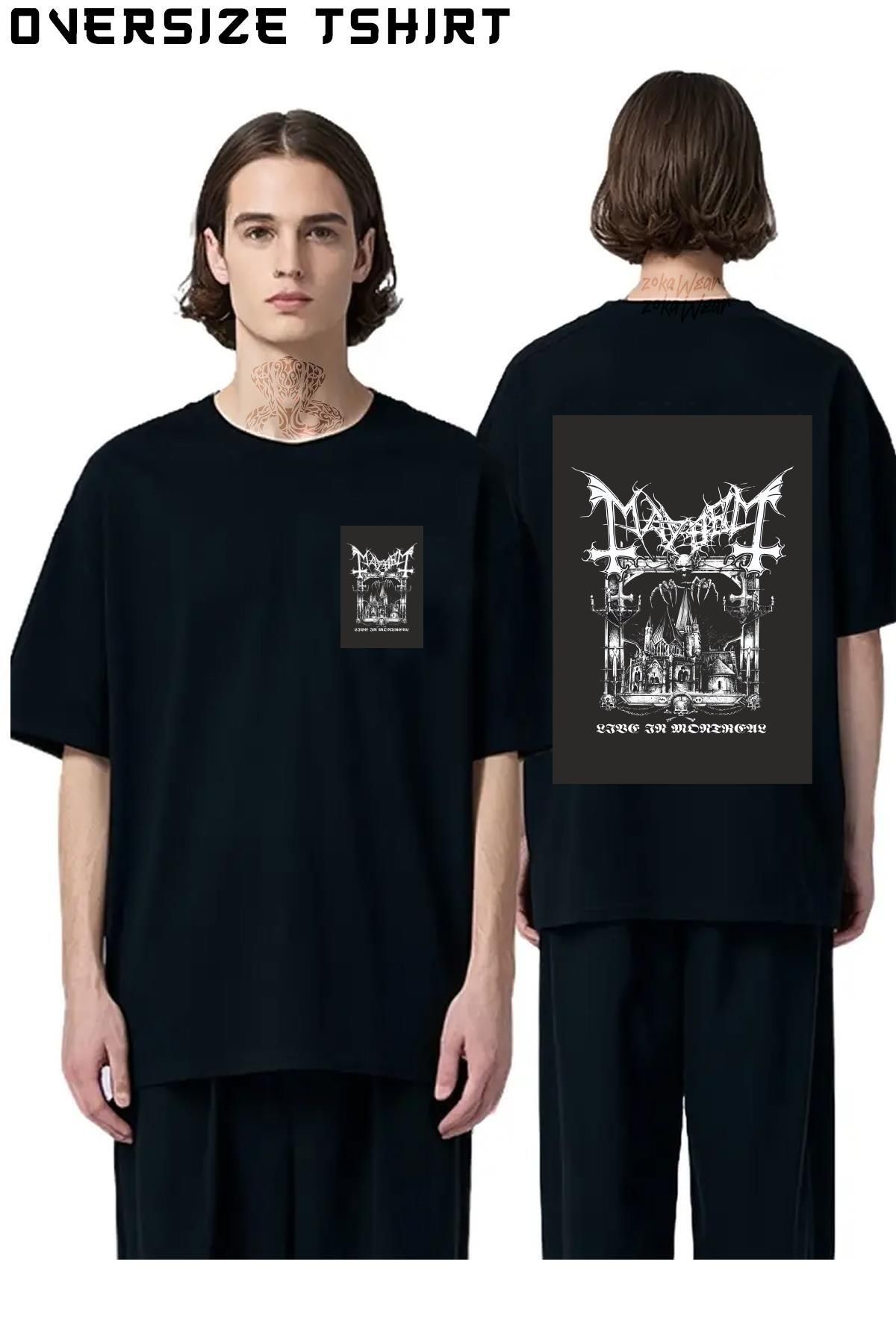 ZOKAWEAR Montreal-Mayhem Sırt Baskılı Oversize Tişört