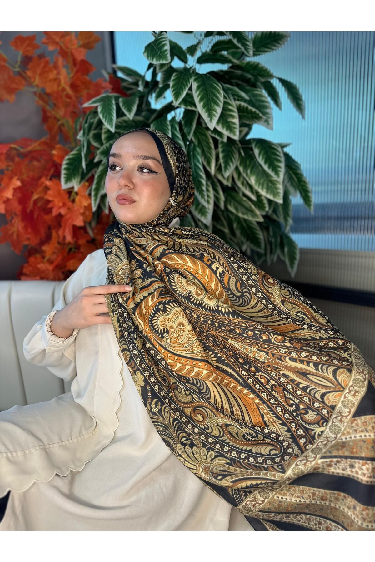 Oxygen Scarfs Etro Desen New Pamuk Soft Şal 23012