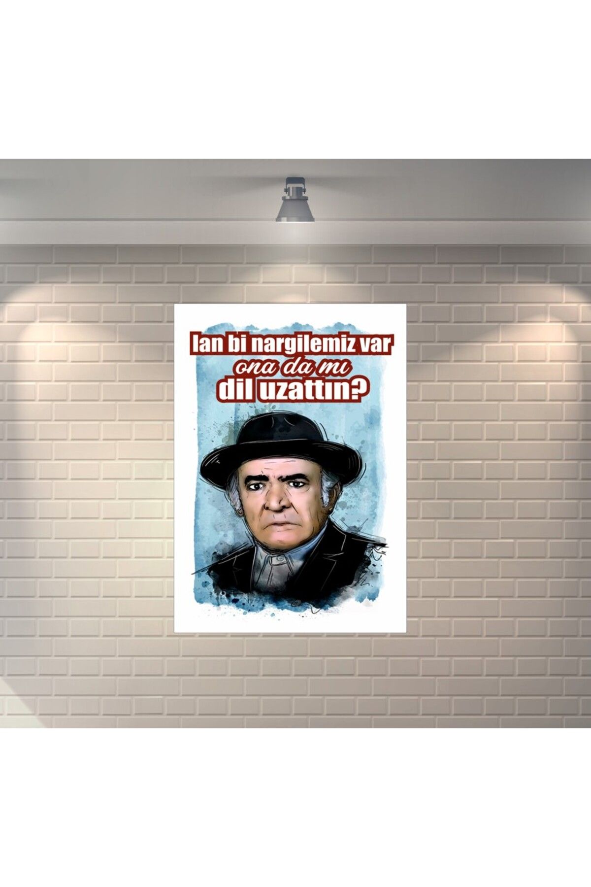 BBO REKLAM Yeşilçam Bi Nargilemiz Var Retro Ahşap Poster