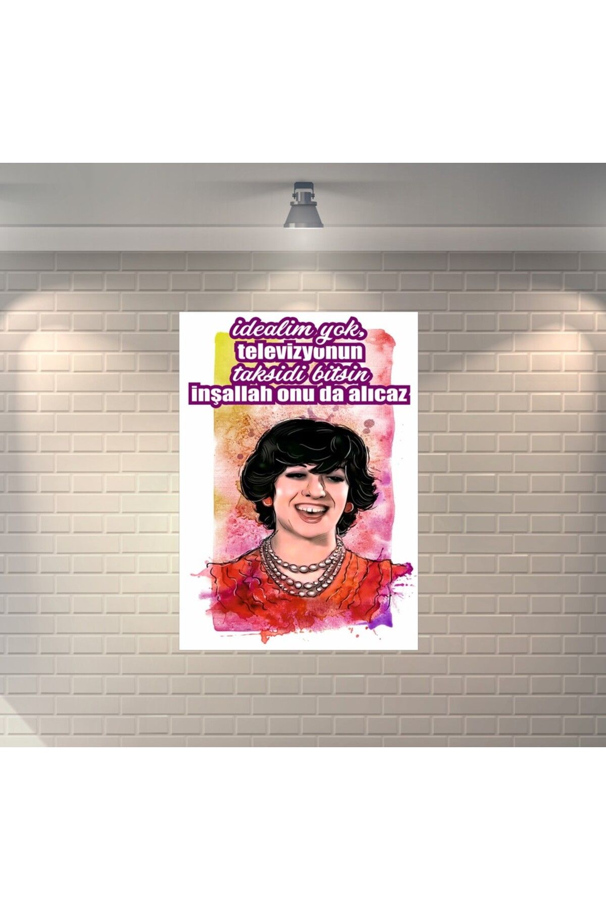 BBO REKLAM Ayşen Gruda Yeşilçam Retro Ahşap Poster