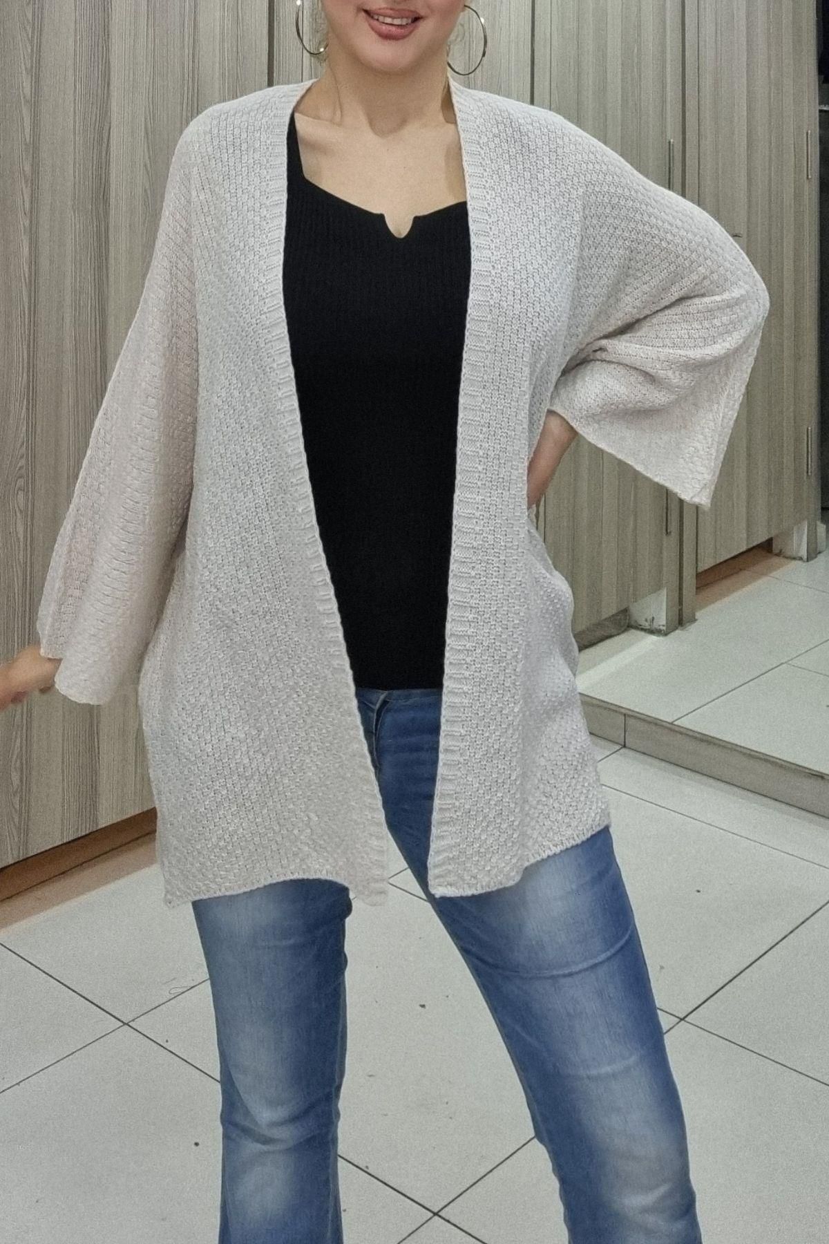 Maya Butik Salaş Yazlık Triko Hırka - 2248