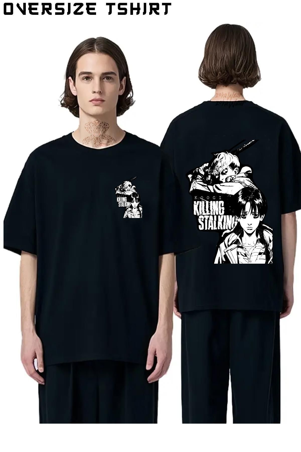 ZOKAWEAR Killing-Stalking-Yaoi Sırt Baskılı Oversize Tişört