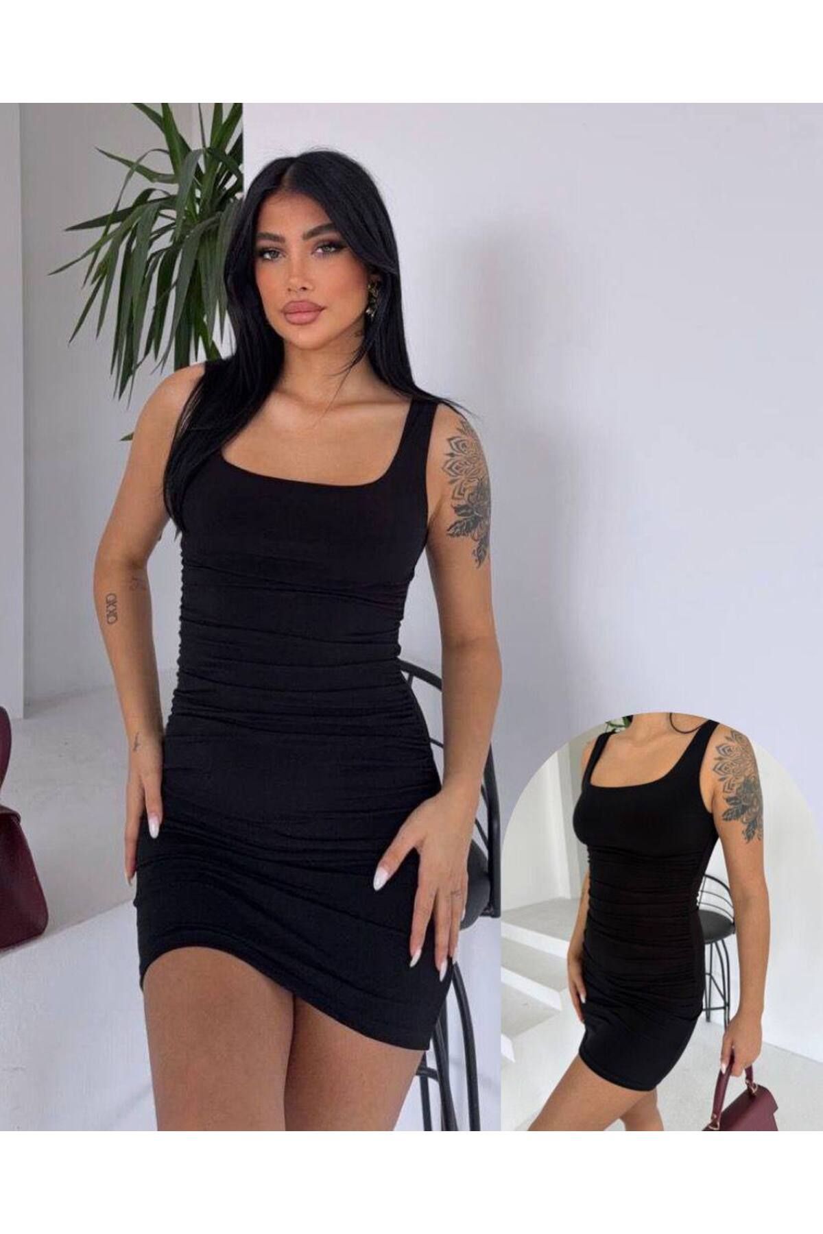 Freya Kadın Borda Sandy Kumaş Büzgü Detaylı Mini Elbise