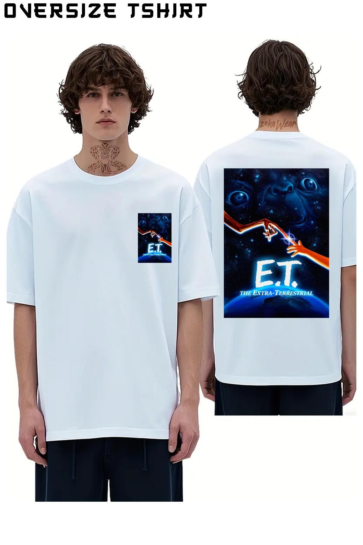 ZOKAWEAR E.t.-Extra Sırt Baskılı Oversize Tişört