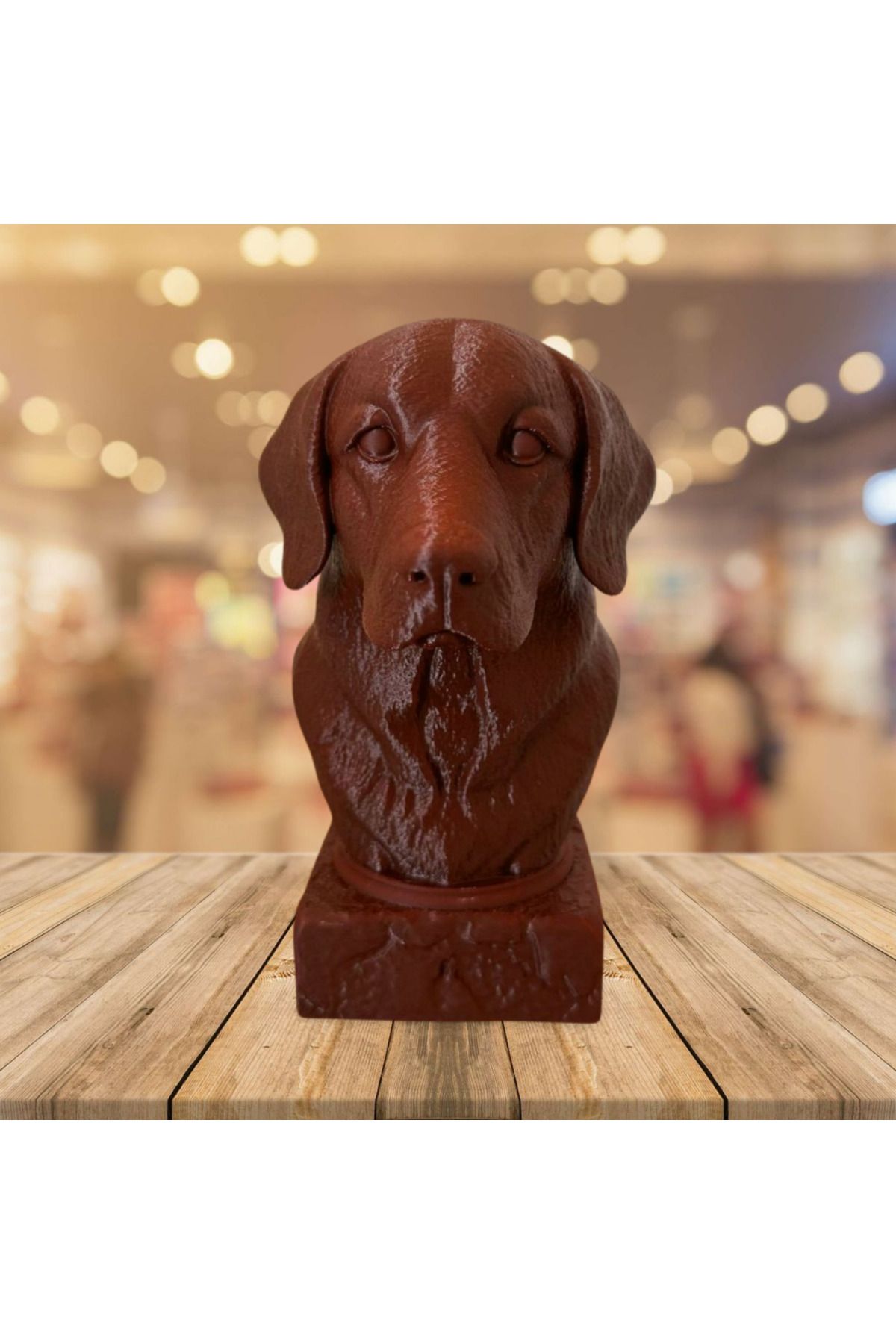 BatuBilge3d Dekoratif Golden Köpek Büstü