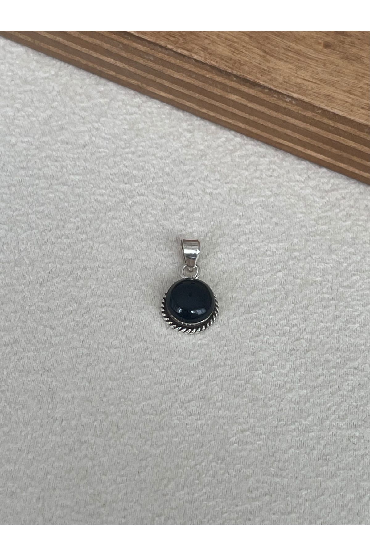 Rupen Kraft 925 Ayar Gümüş Turmalin Taşlı Gümüş Kolye Ucu