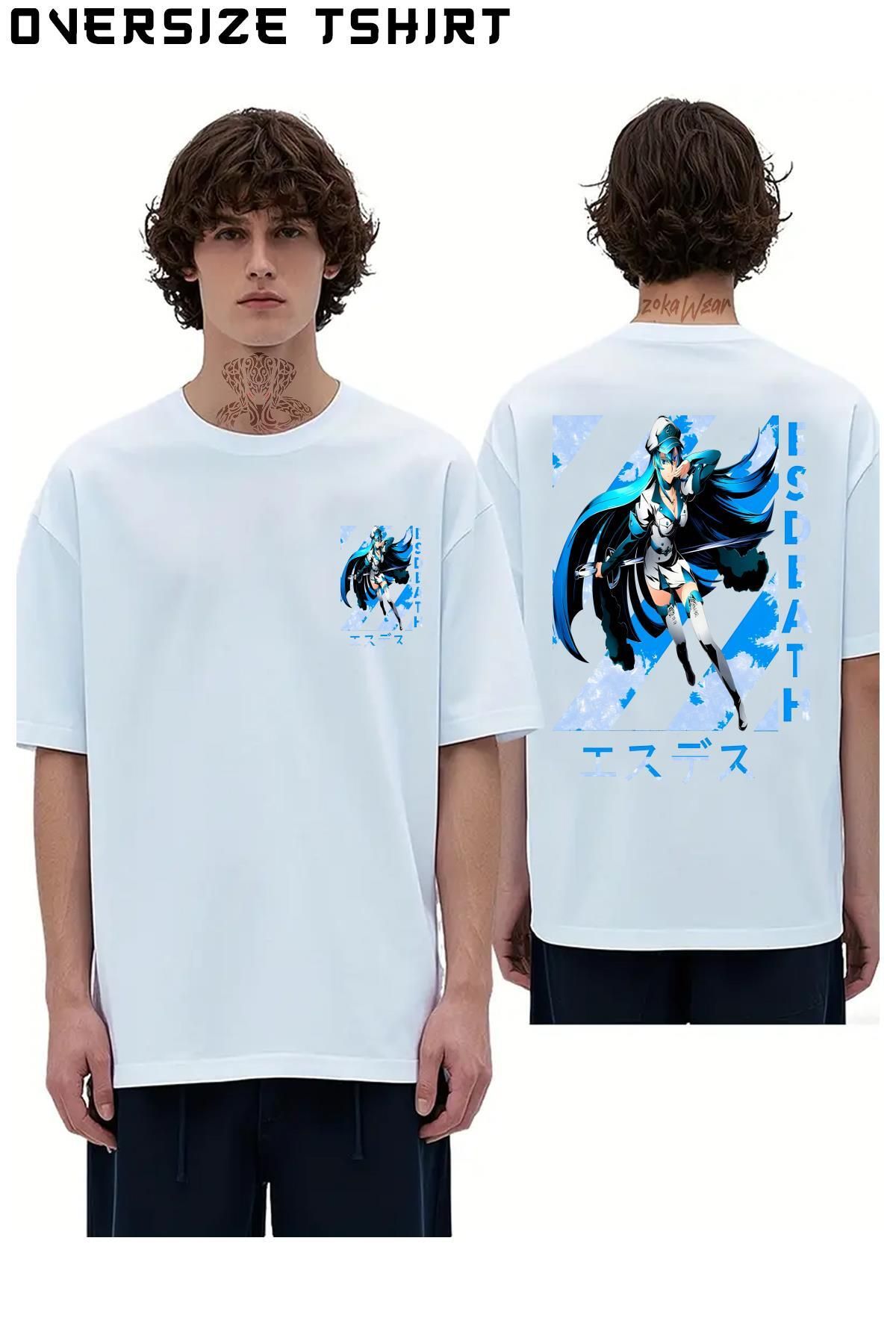 ZOKAWEAR Esdeath Sırt Baskılı Oversize Tişört