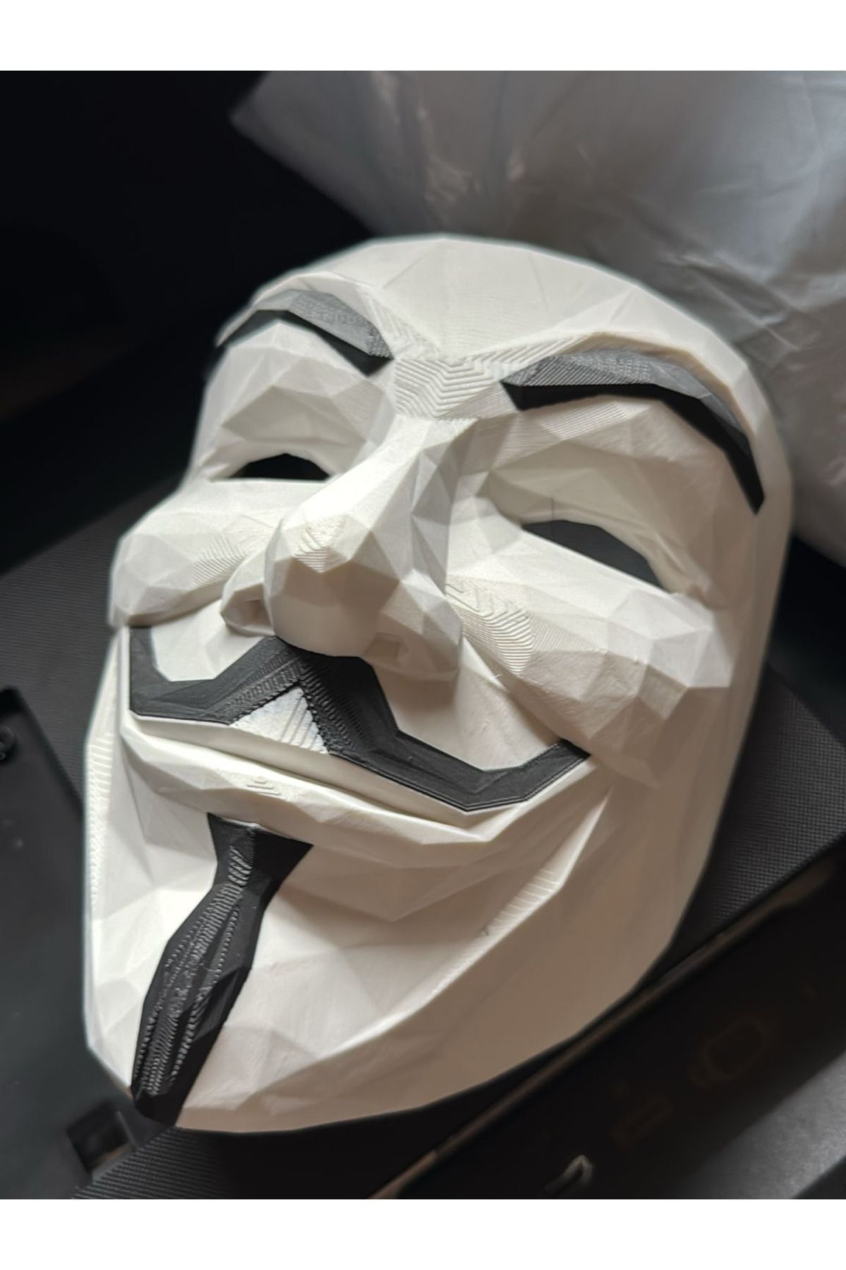NOMOTHETIC Guy Fawkes Maskesi – Anonymous Maske (Gerçek Boyut Cosplay – 3D Baskı)