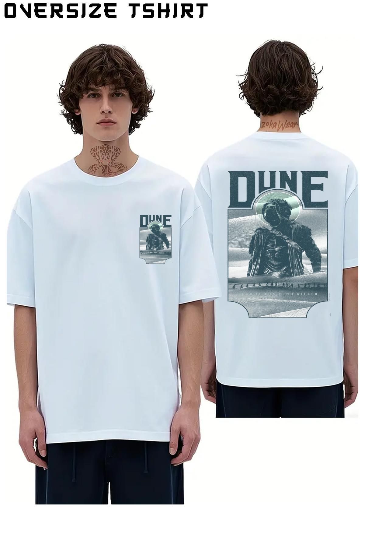 ZOKAWEAR Dune-Paul-Of-Arrakis Sırt Baskılı Oversize Tişört