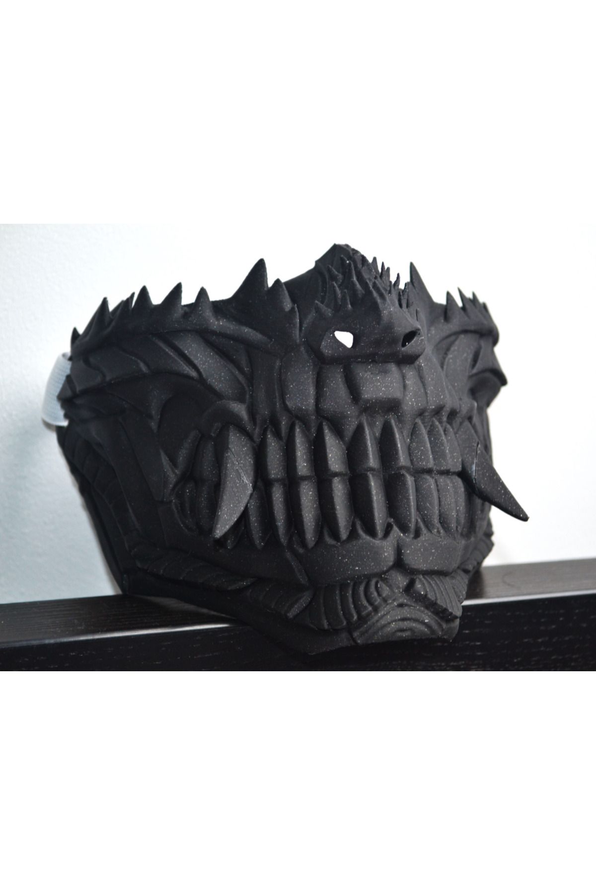 NOMOTHETIC Hannya Oni Cyberpunk Yarım Maske - Cosplay & Dekoratif 3D Figür (PLA Plus)
