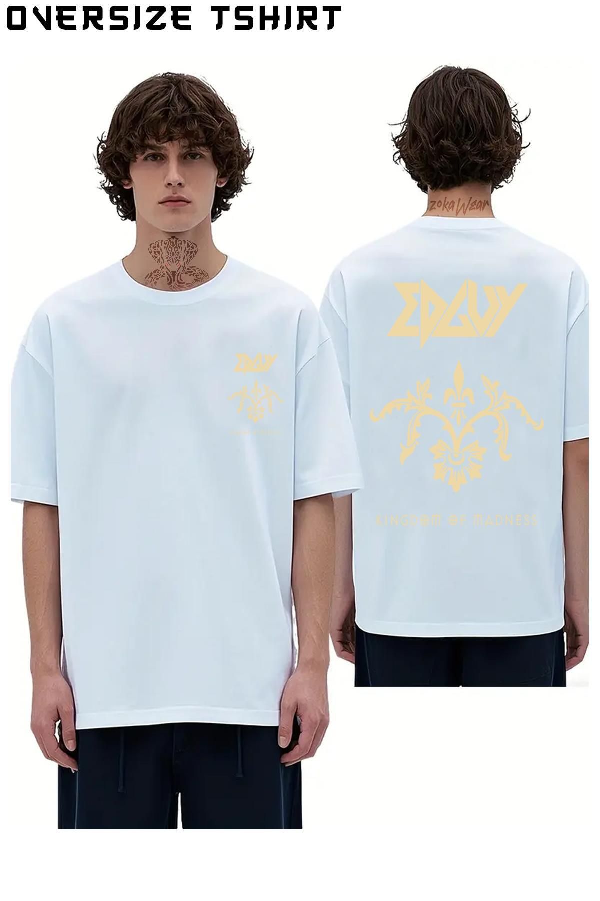 ZOKAWEAR Edguy Sırt Baskılı Oversize Tişört