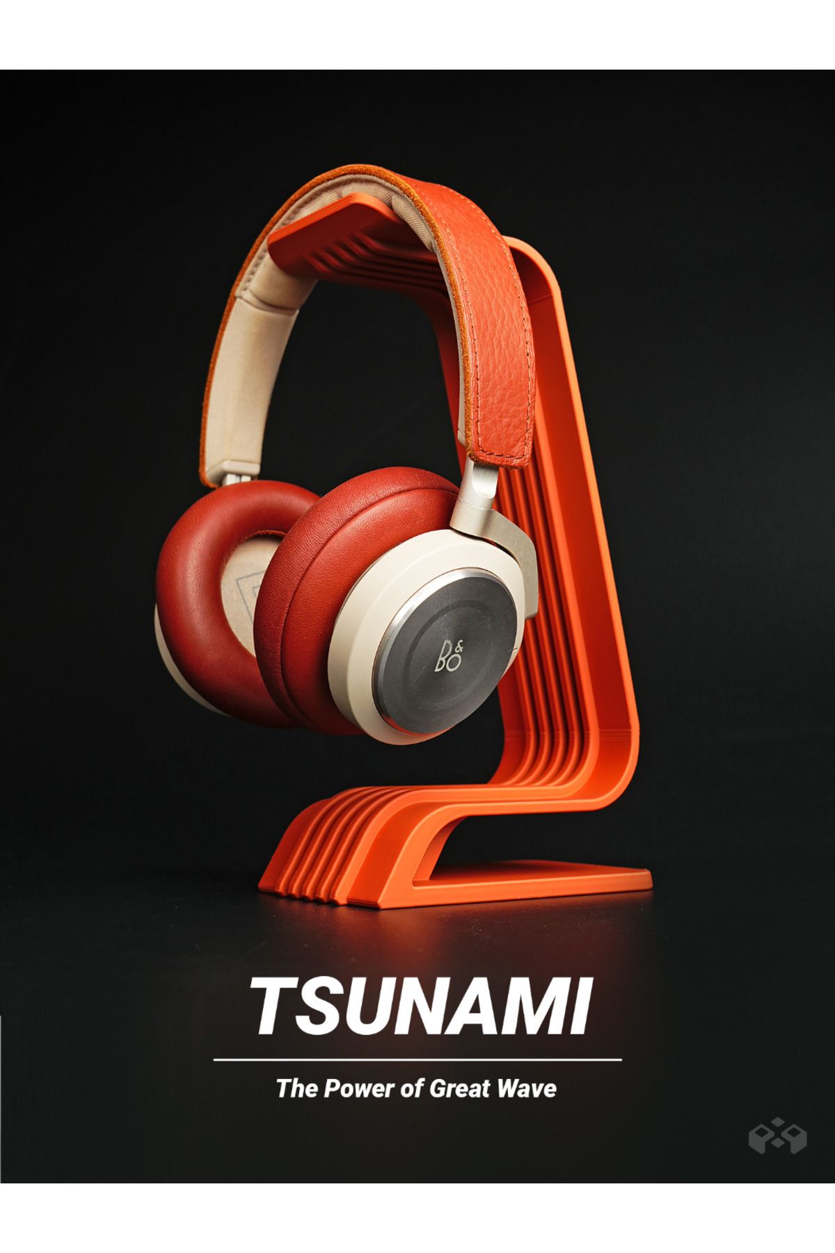 NOMOTHETIC Tsunami Kulaklık Askısı – Dalga Formlu 3D Baskı Aksesuar