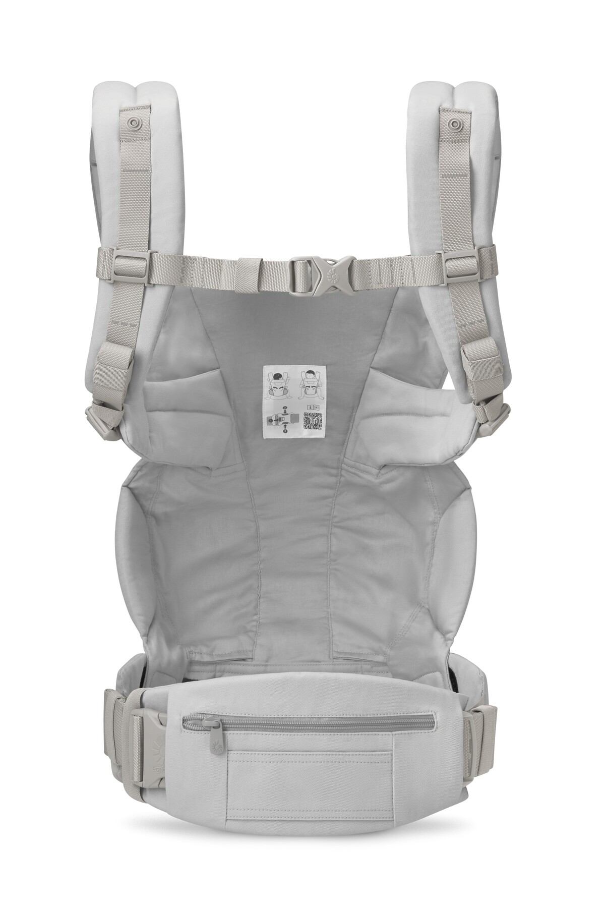 Ergobaby Omni Deluxe Cotton (Pearl Grey) 4 Farklı Taşıma Pozisyonlu Ergonomik Kanguru, 0-4 Yaş Yeni Doğan fotoğrafı 3 (önizleme)