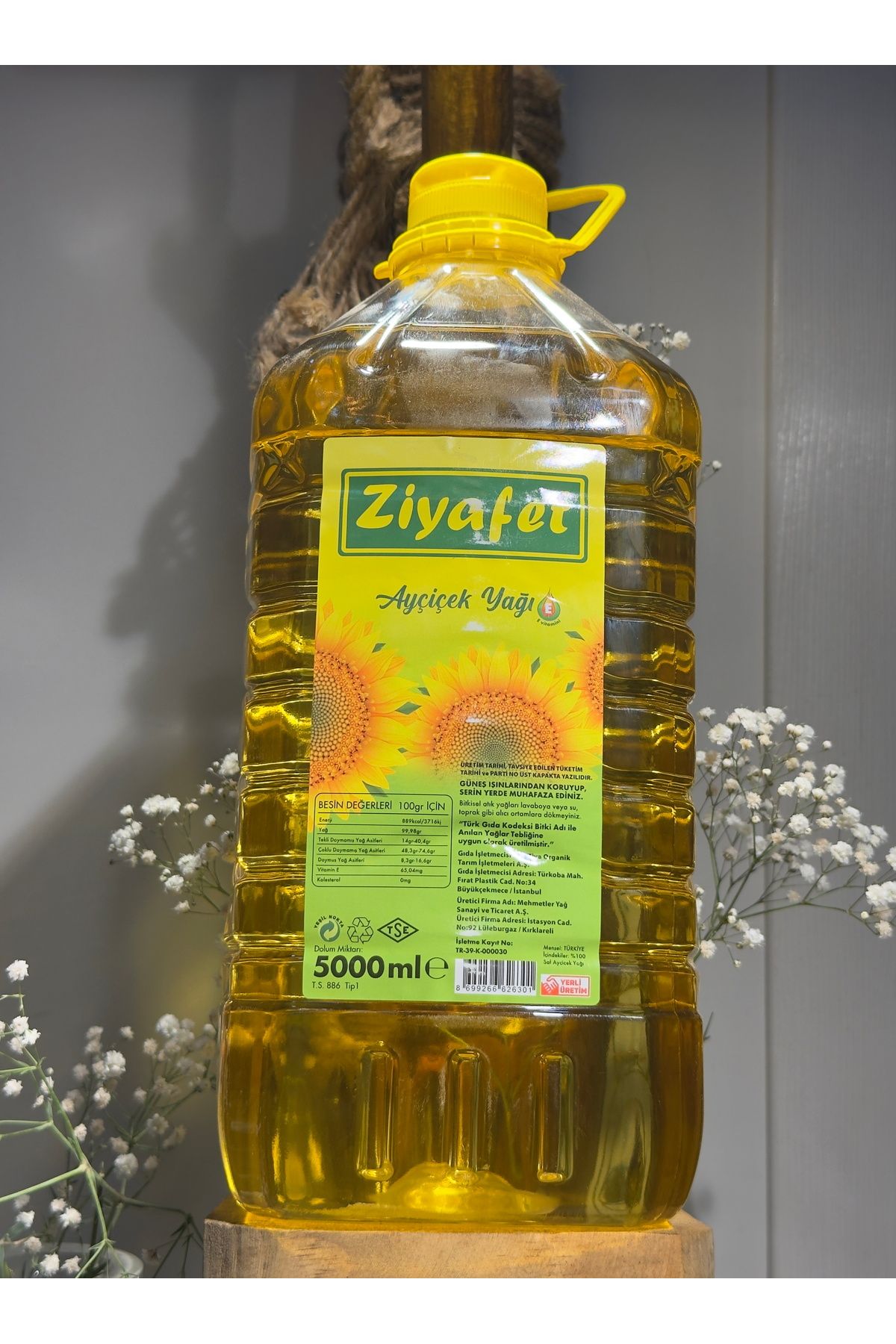 Ziyafet Gıda Ayçiçek Yağı - 5000 ml