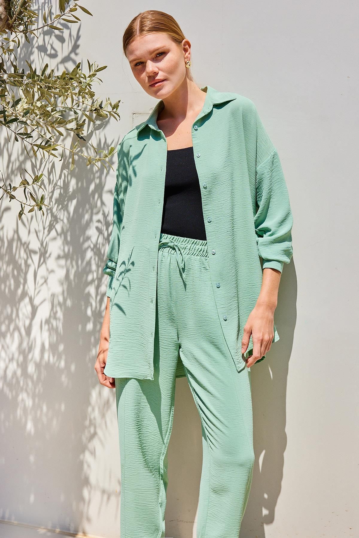 MODAMAİSA Oversize İkili Takım - Mint